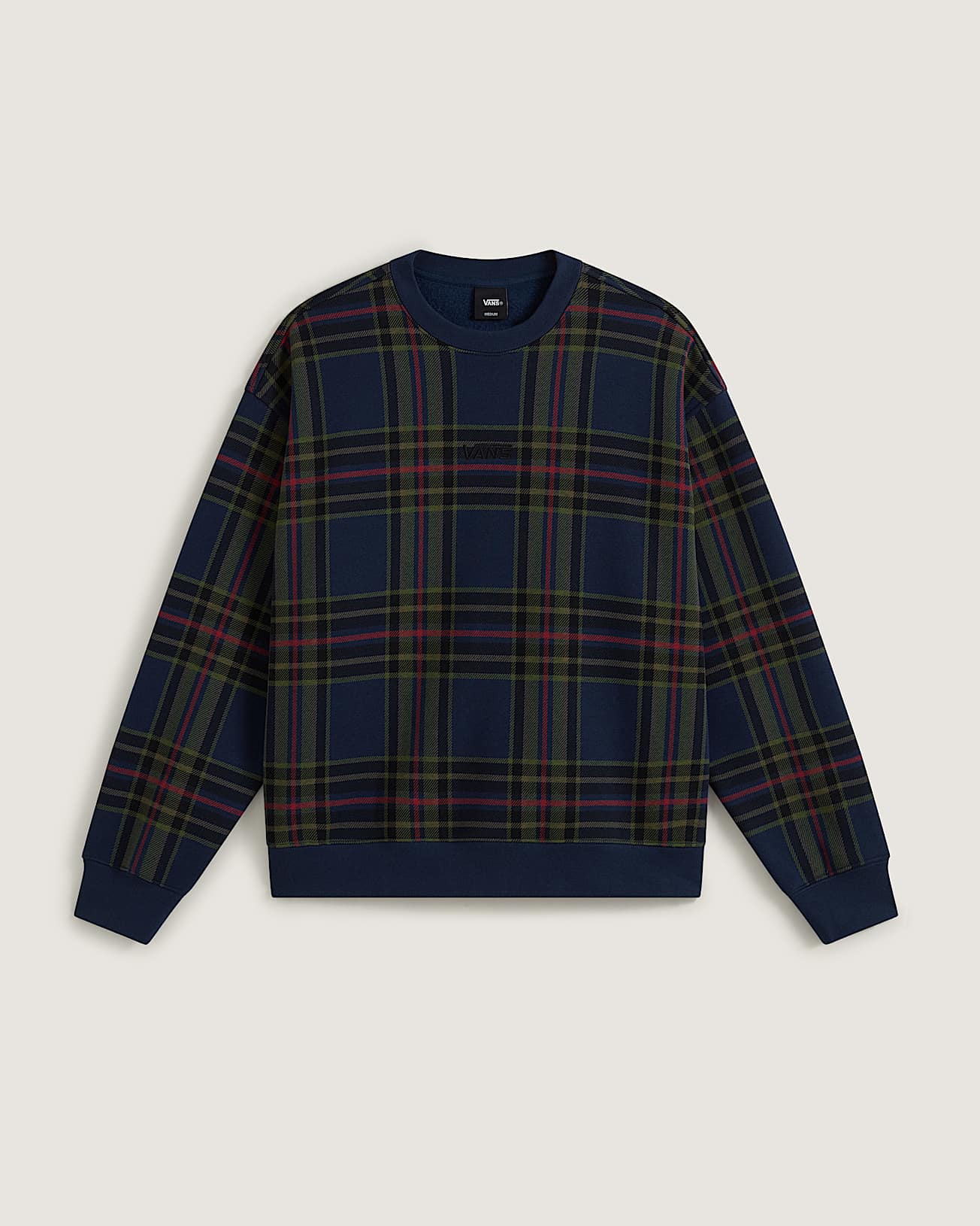 Felpa girocollo Printed Plaid VANS Blu HERO