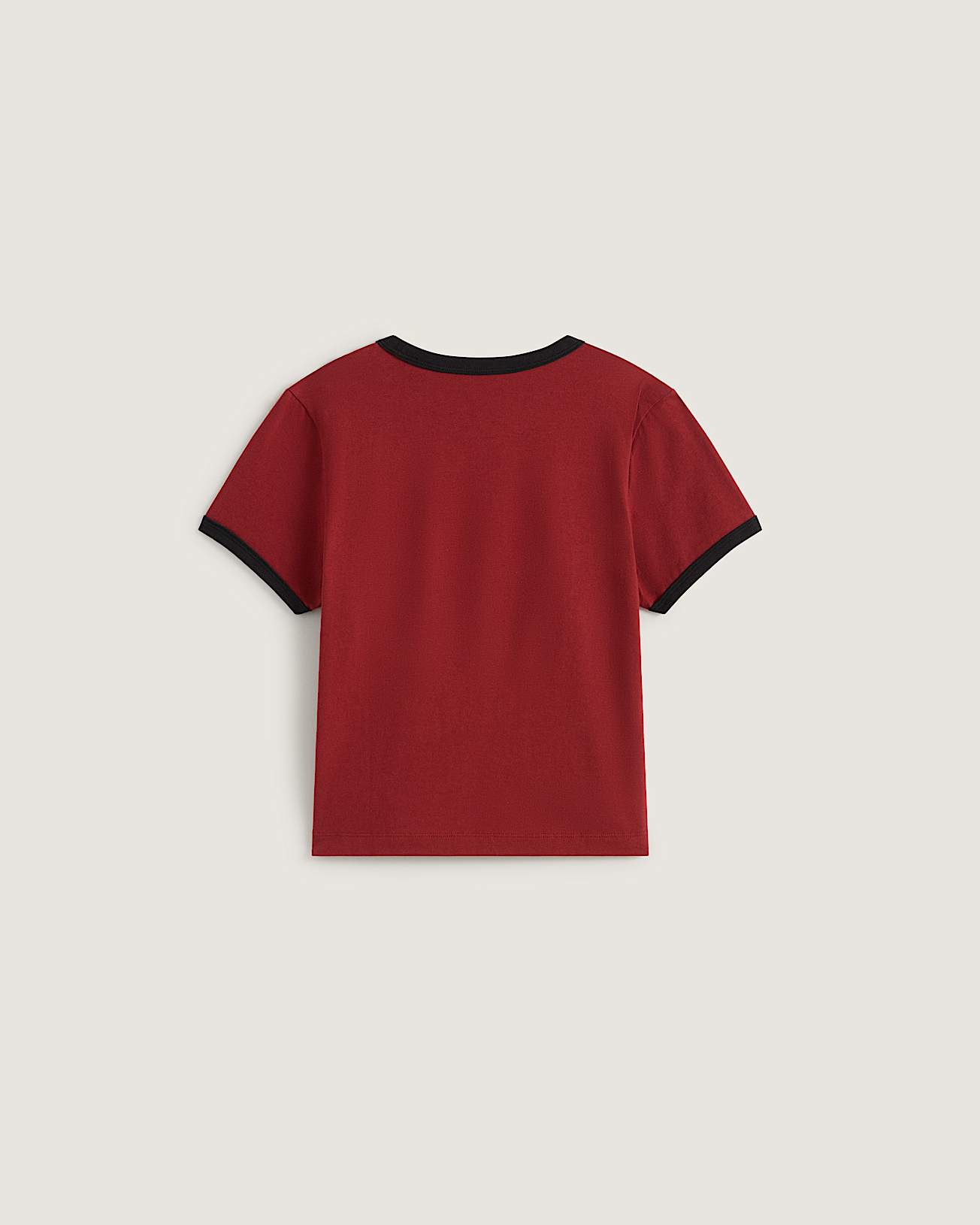 Places I Wish To Go Ringer SS Tee Poppy Ember VANS Red ALT1