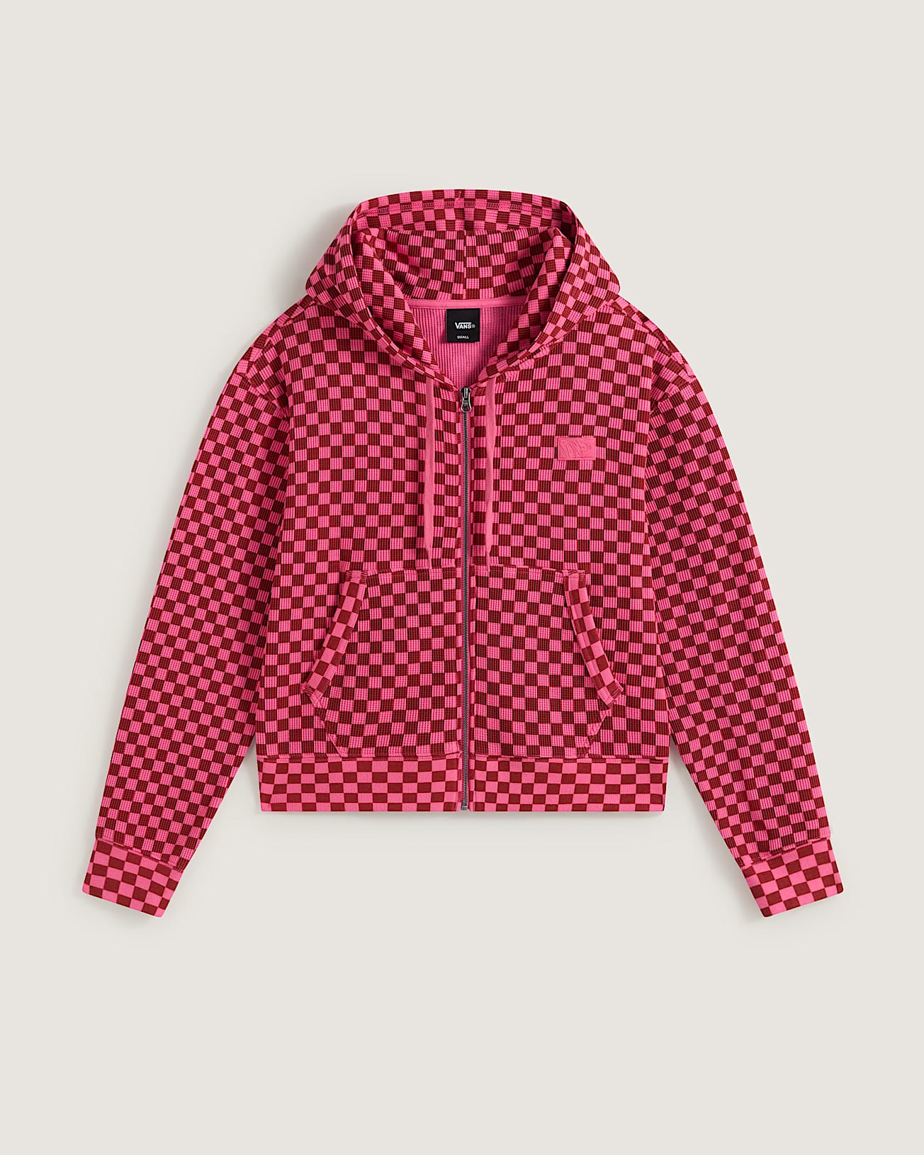 Felpa con zip intera effetto ristretto Pierce VANS Rosa HERO