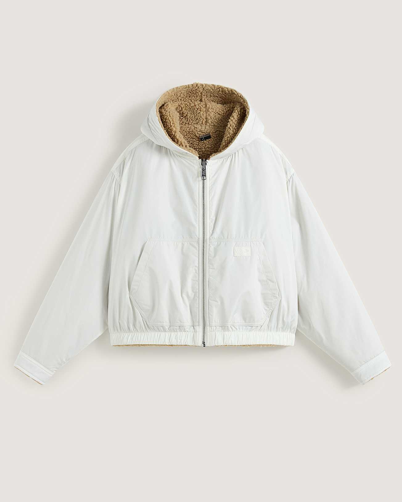 Veste Foundry Hooded Cropped Reversible VANS Blanc HERO