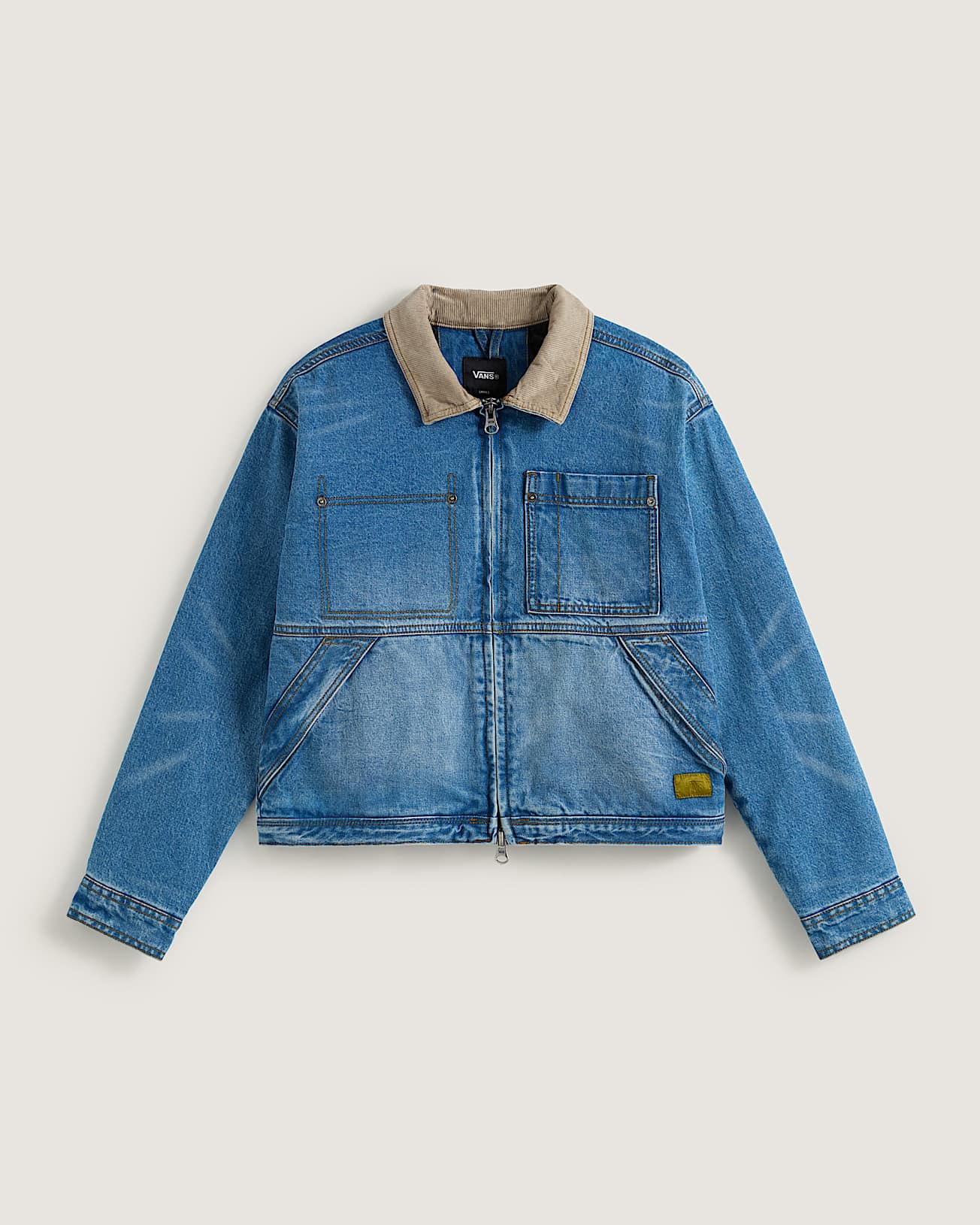 Nicola Cropped Chore Denim Jacket VANS Blue HERO