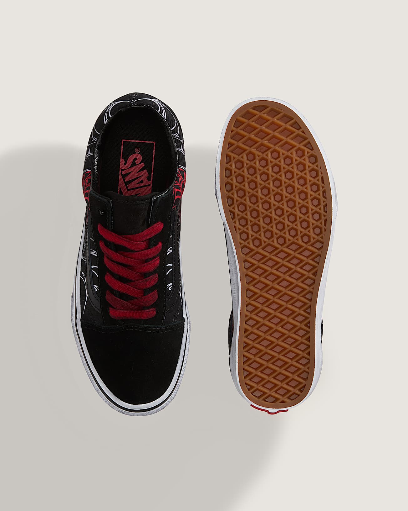 Jugendliche Old Skool Halloween Schuhe 814 Jahre VANS Schwarz ALT2