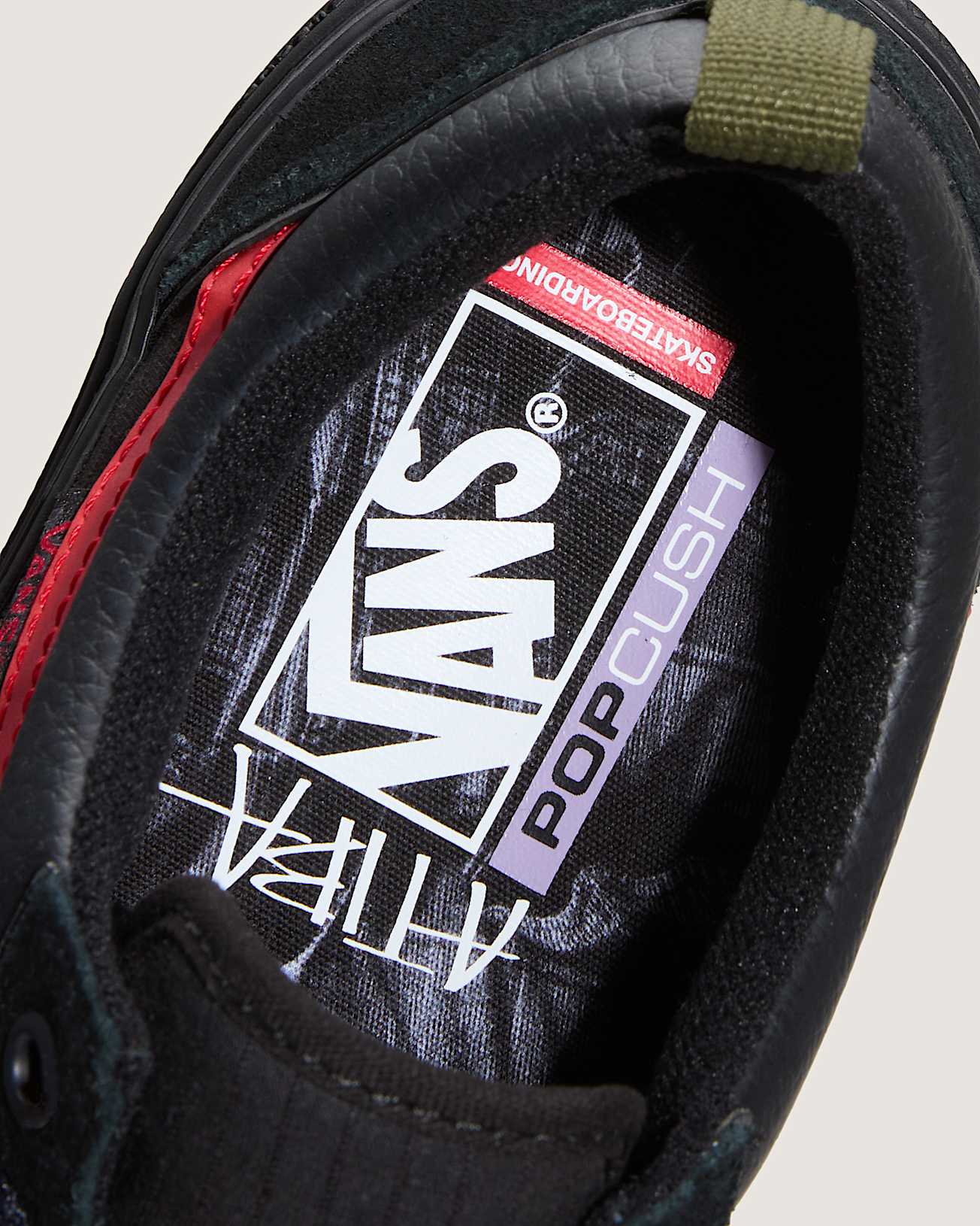 Skate Old Skool Wafflecup Schoenen by Atiba VANS ZwartGroen ALT4