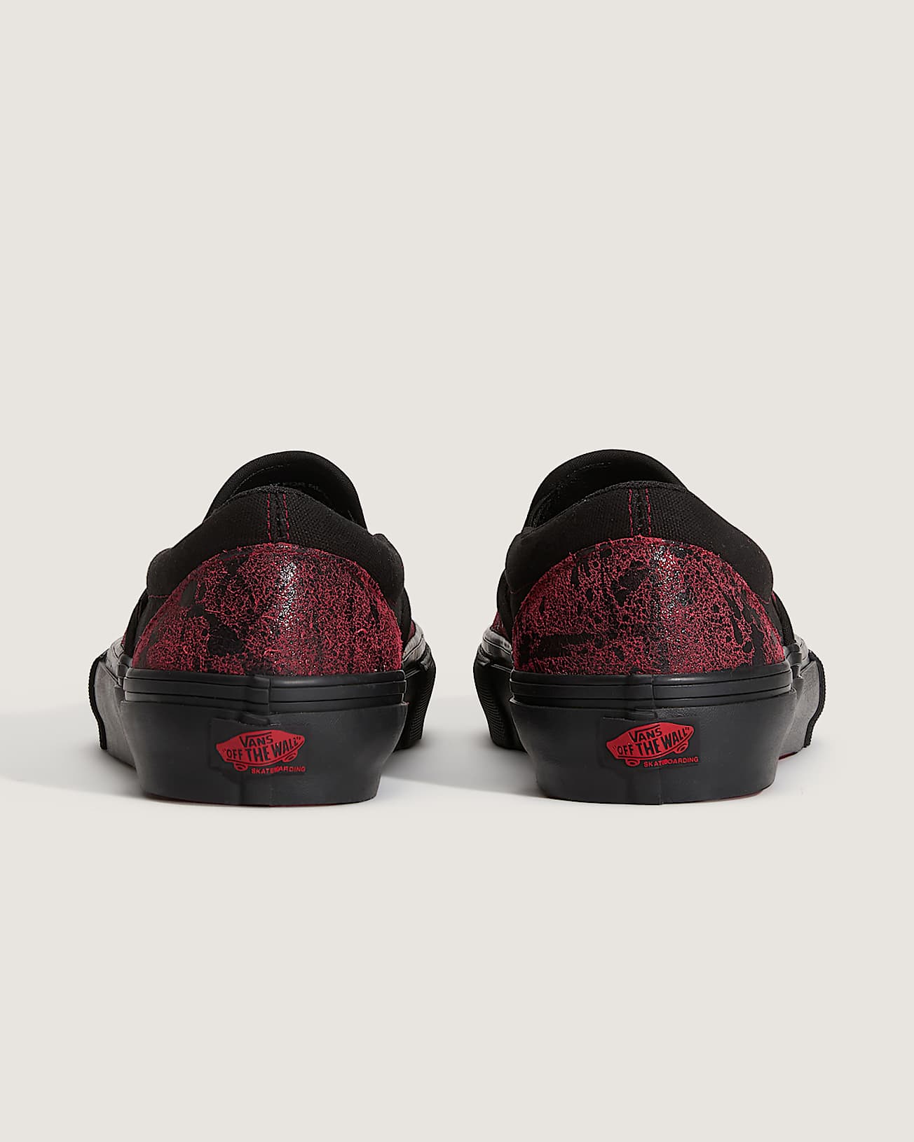Skate SlipOn Schuhe VANS Rot ALT3