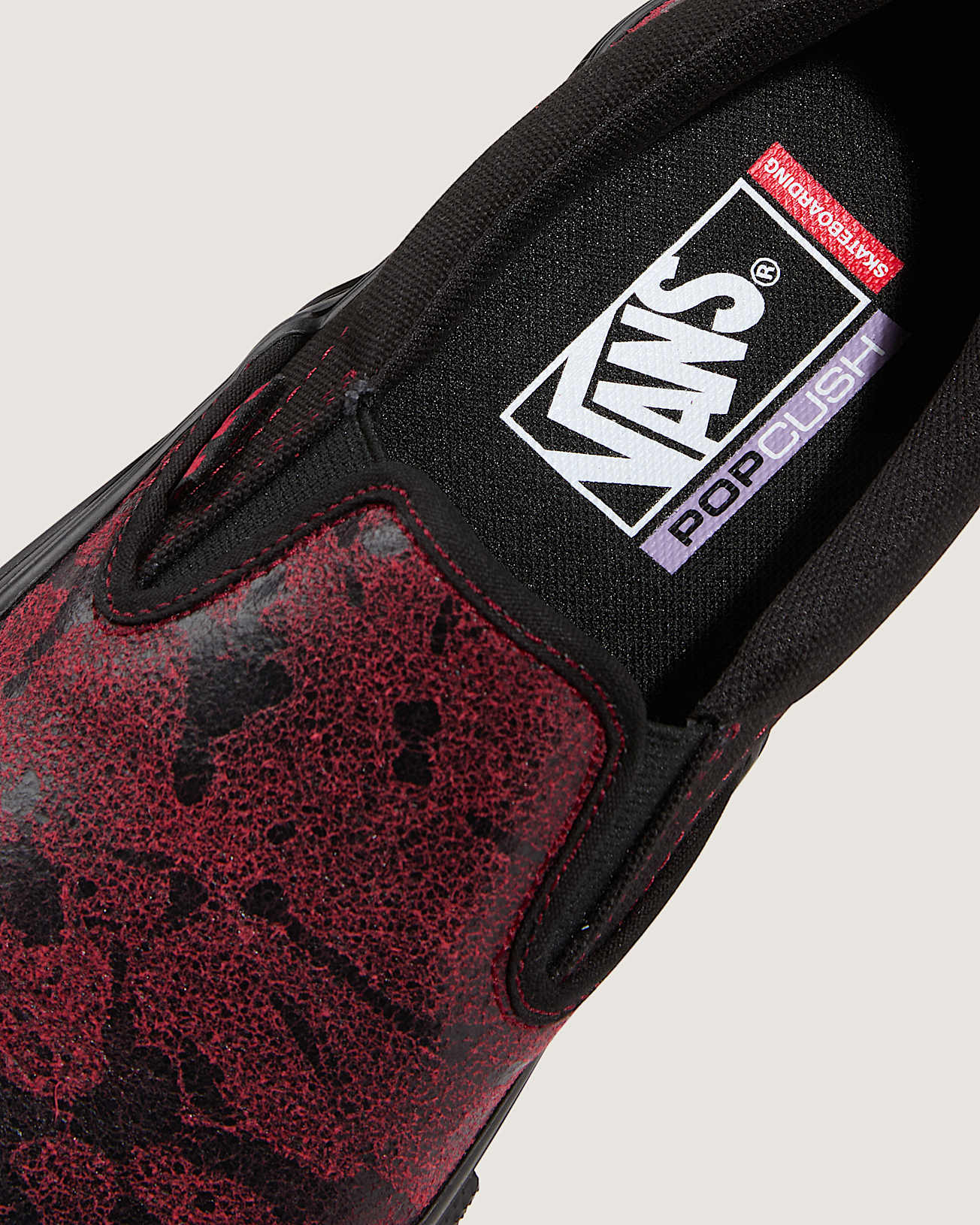 Skate SlipOn Schuhe VANS Rot ALT6