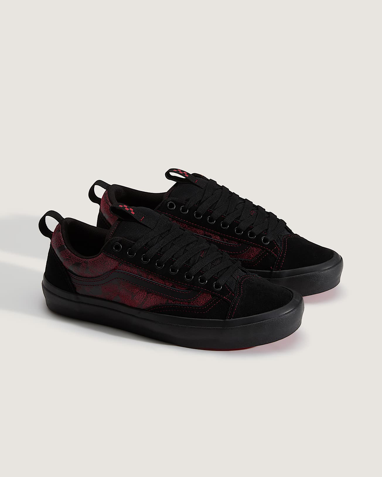 Skate Old Skool 36 Shoes VANS Red ALT1