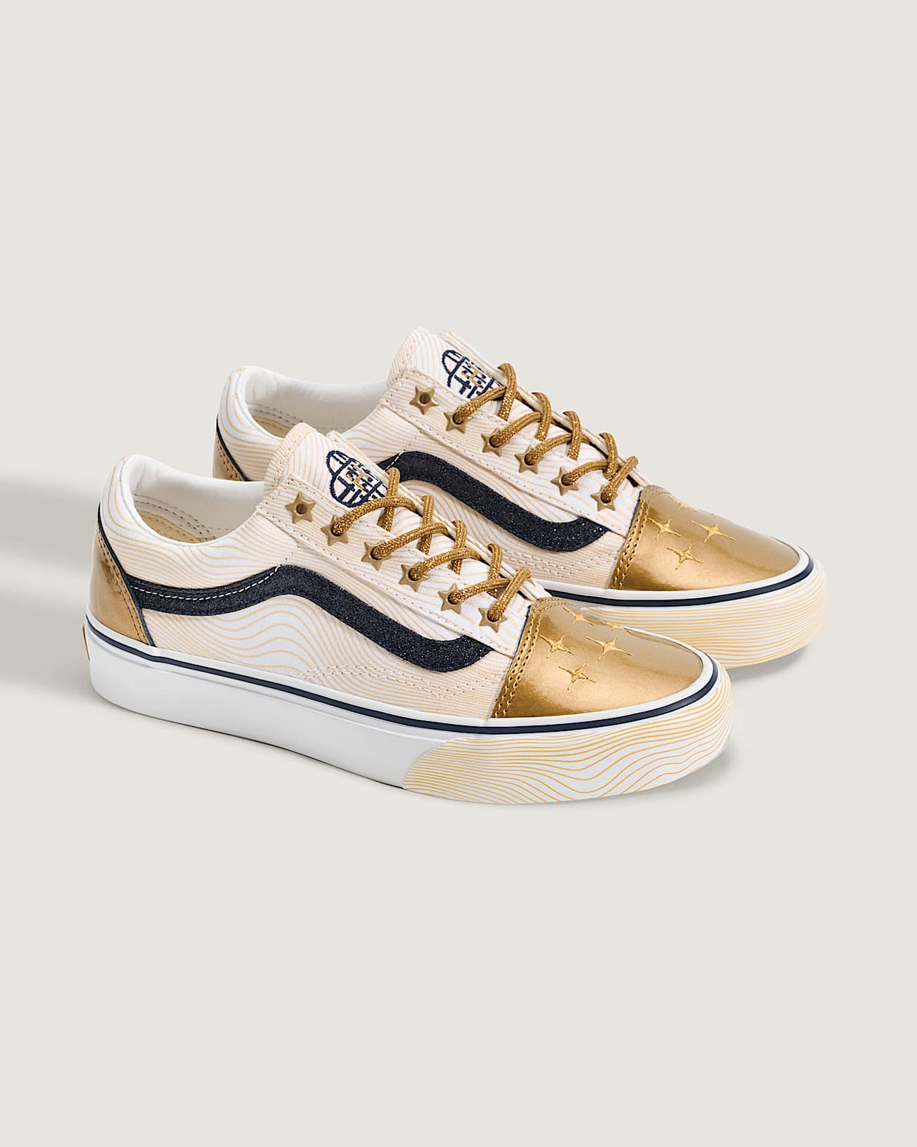 Tnis Old Skool para jovem KPop Demon Hunters 814 anos VANS AmareloDourado ALT1