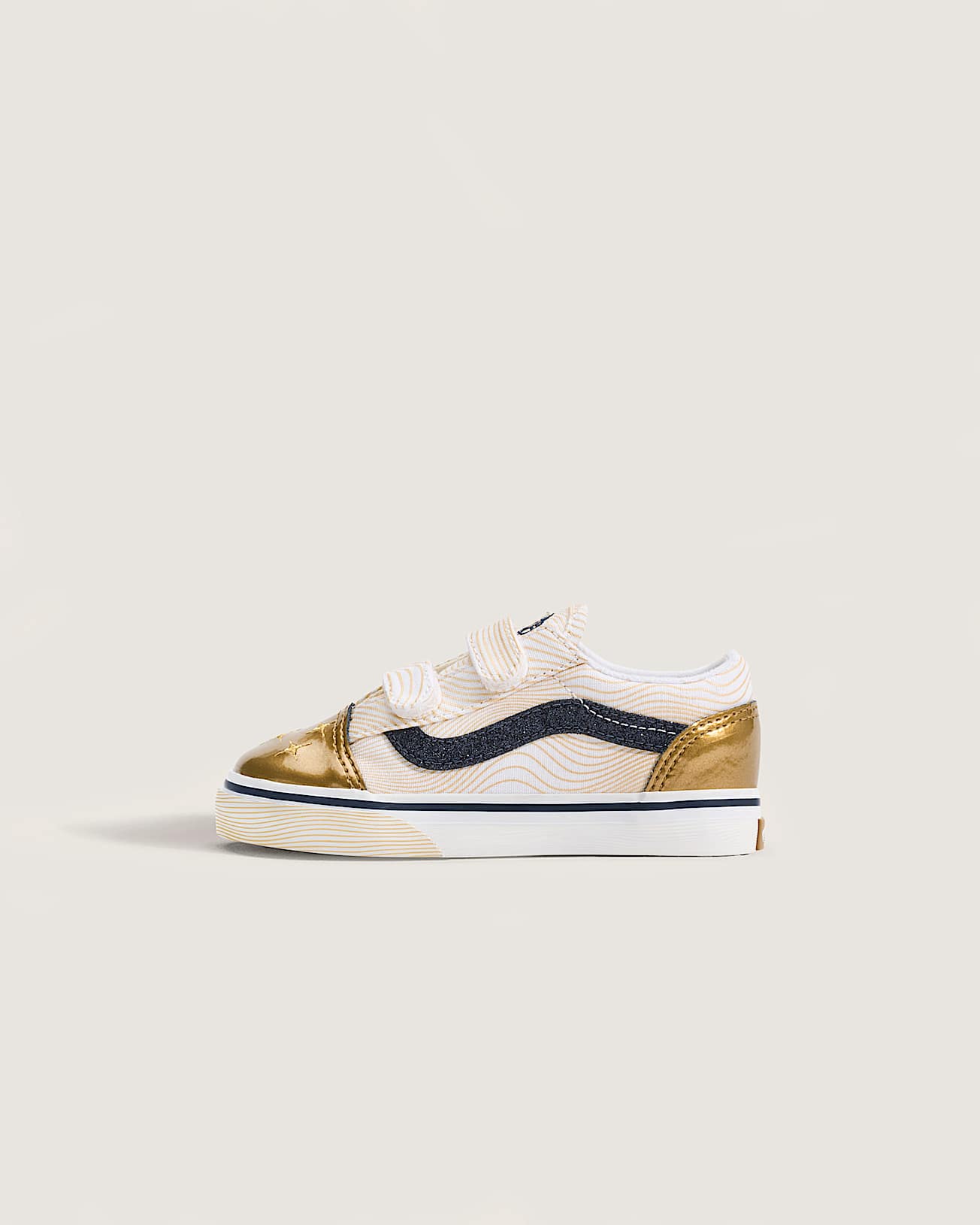 Tnis Old Skool KPop Demon Hunters para criana 48 anos VANS AmareloDourado HERO