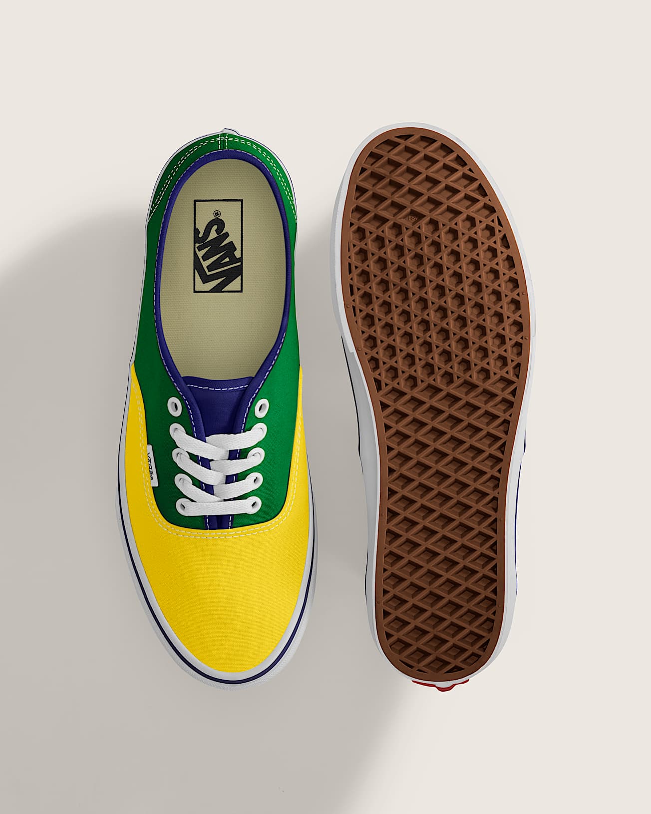 Chaussures Authentic VANS JauneVert ALT2