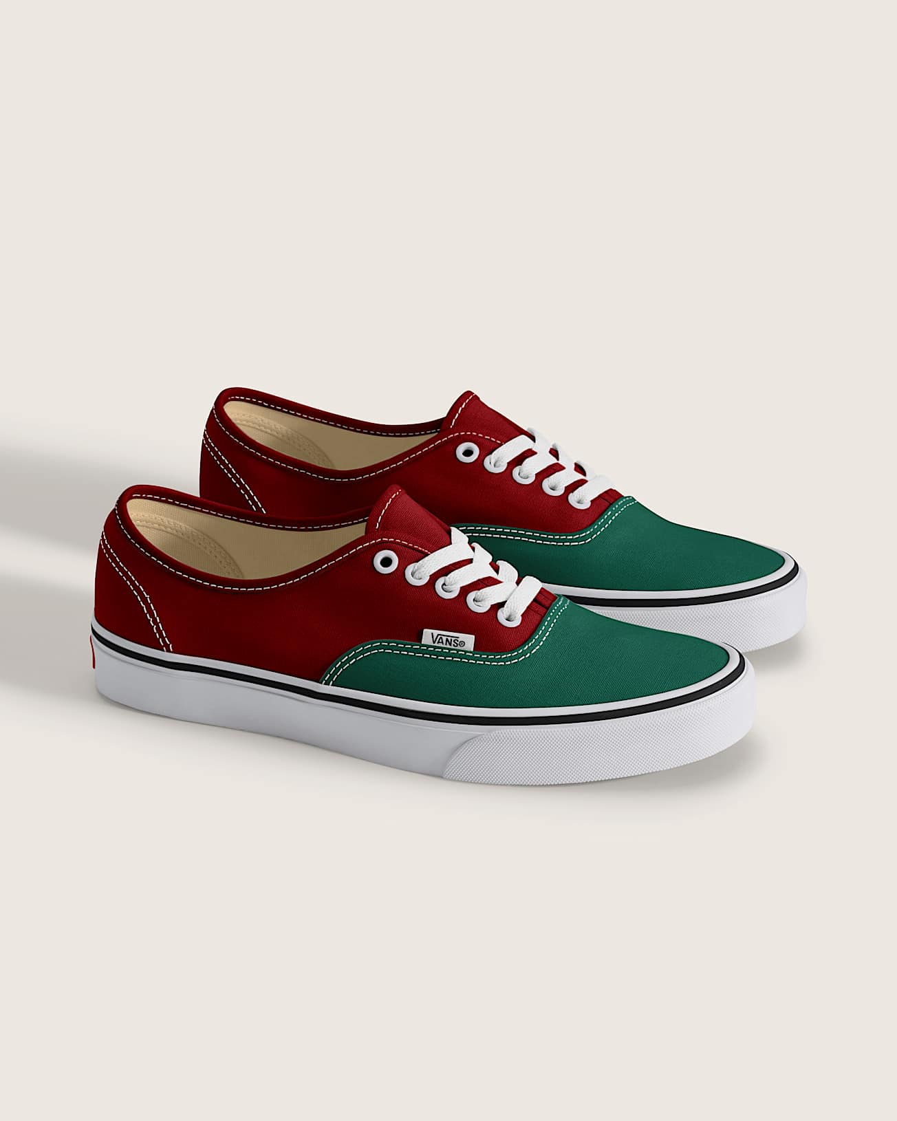 Chaussures Authentic VANS VertRouge ALT1