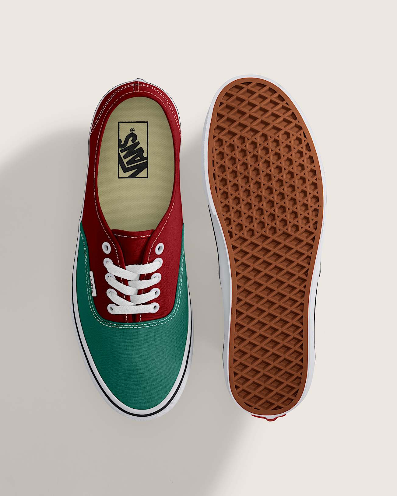 Chaussures Authentic VANS VertRouge ALT2