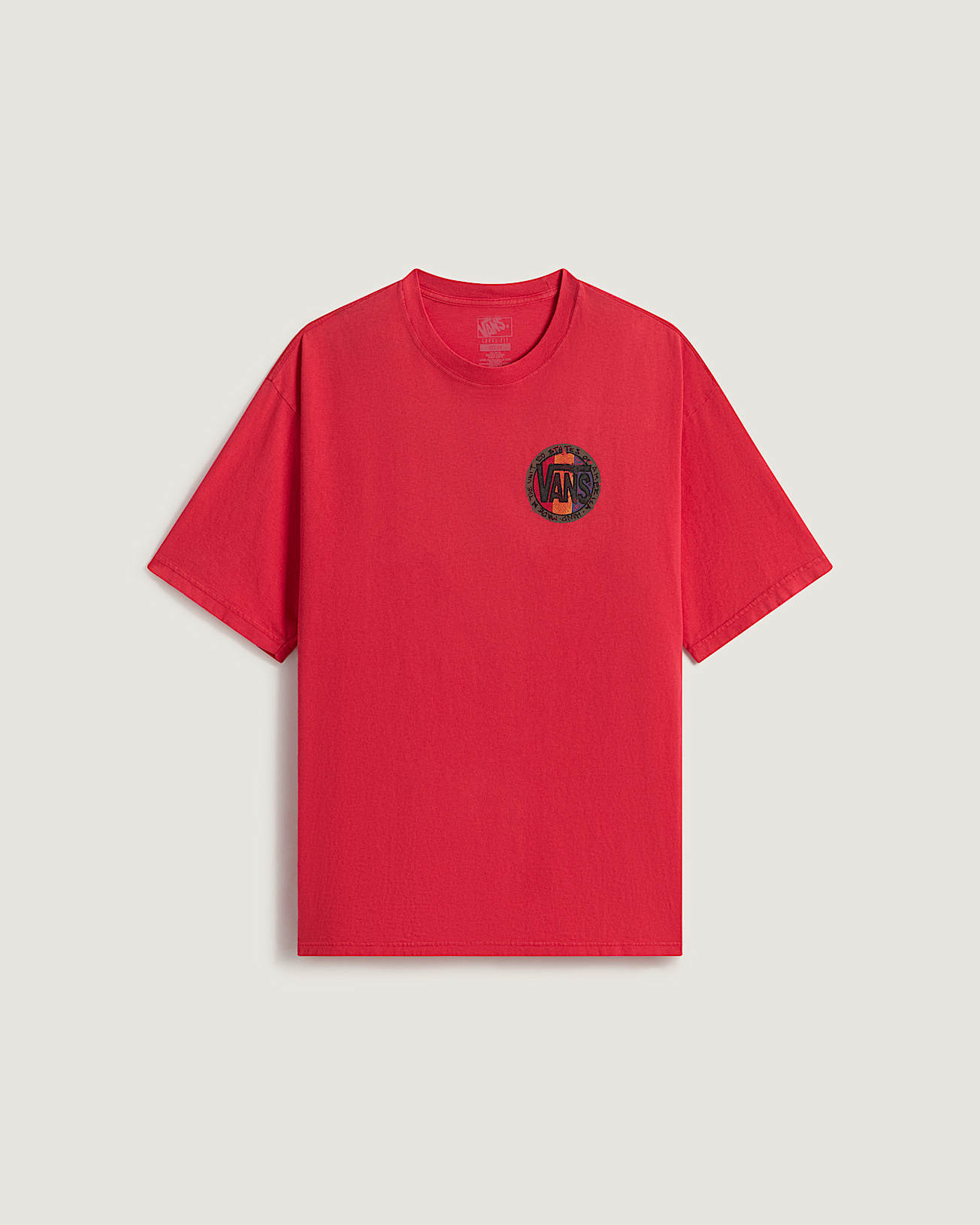 Blotched Circle SS Tee RACING RED VANS Red HERO