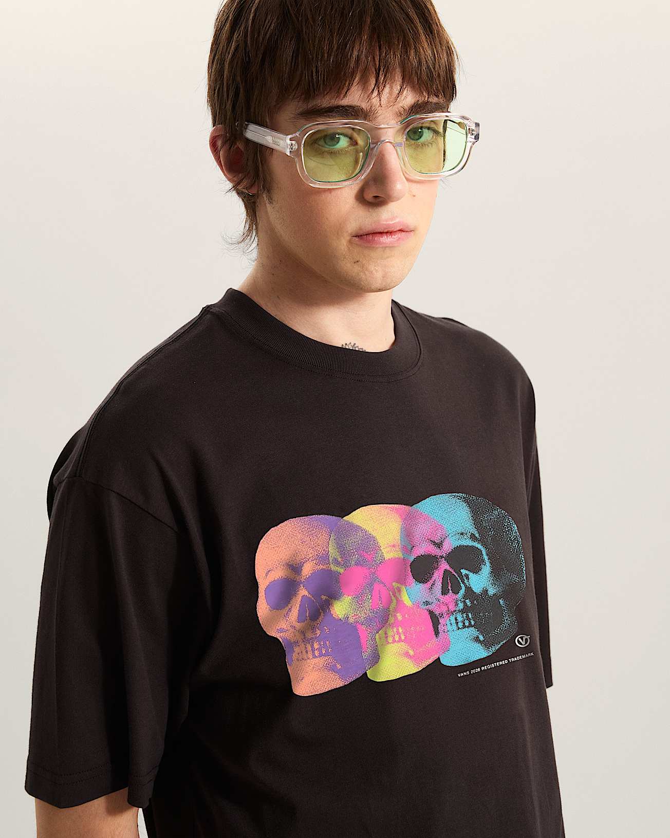 Tshirt Bone Head Loose VANS Noir ALT5