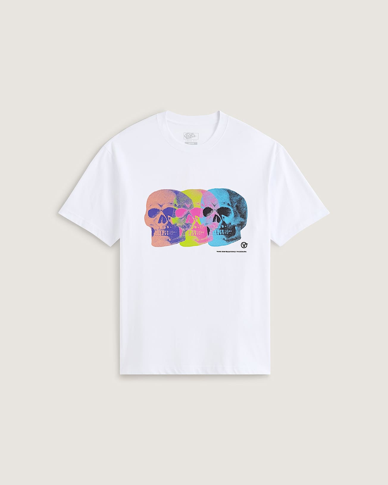 Tshirt Bone Head Loose VANS Blanc HERO