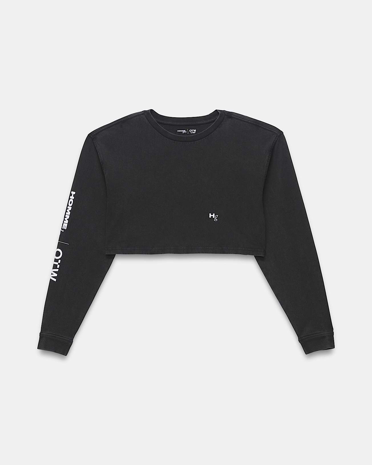 OTW Homme Girls LS Crop Tshirt Washed Black VANS Black HERO