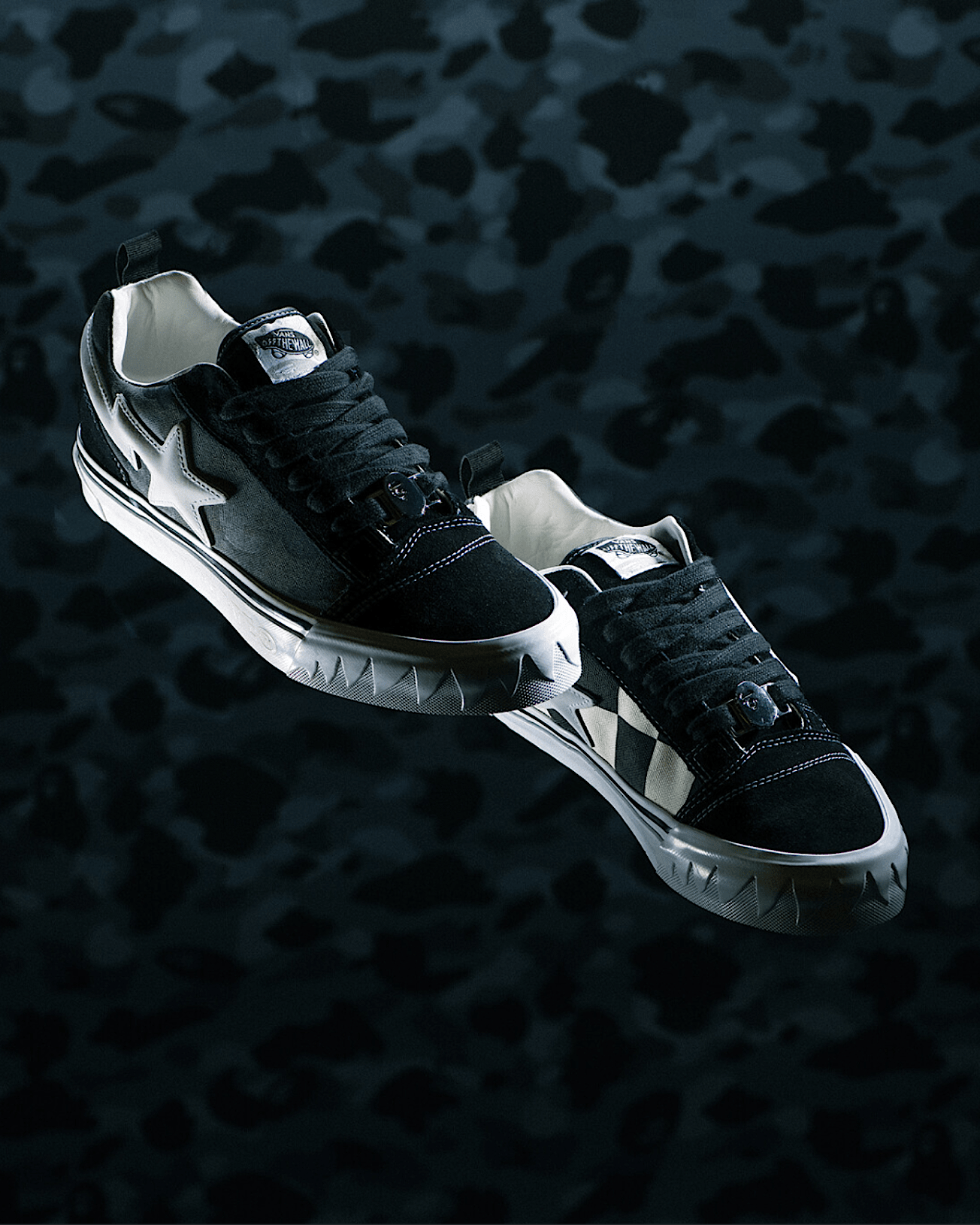Scarpe Vans x BAPE Knu Skool VANS Nero ALT1