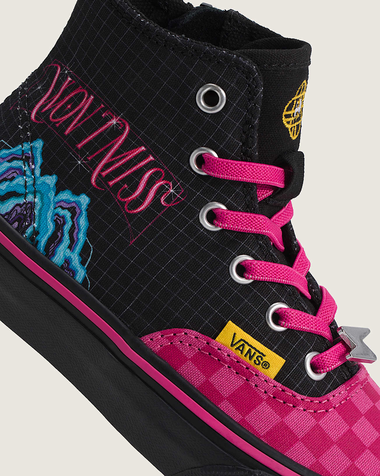 Scarpe Bambinoa KPop Demon Hunters x Vans Authentic Hi 20 con zip 48 anni VANS Nero ALT5