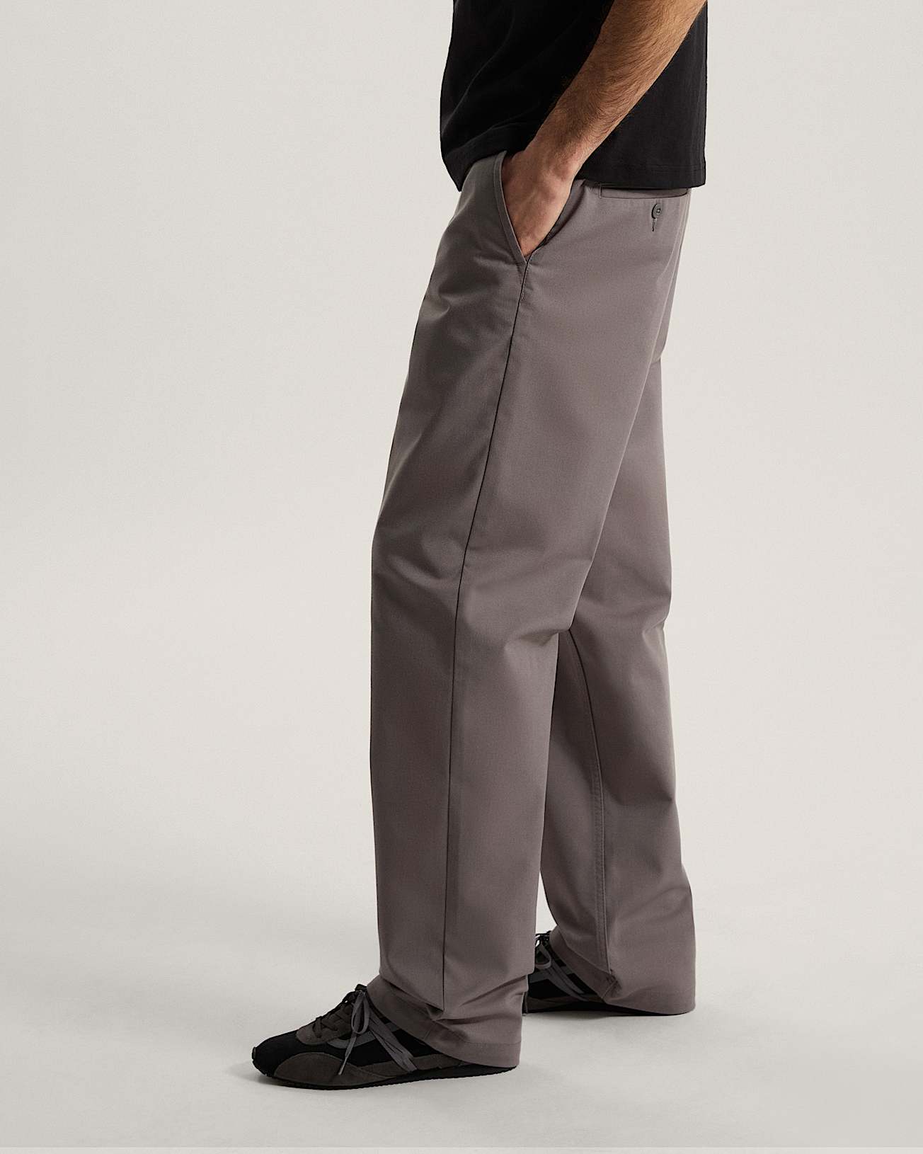 Spodnie Authentic Chino Straight VANS Szary ALT4