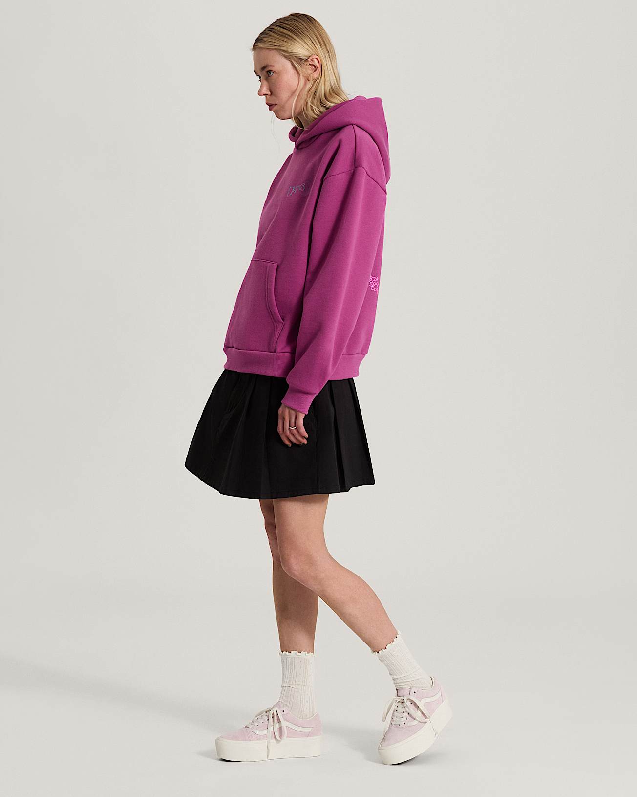 Chaussures Old Skool Platform VANS Rose ALT4