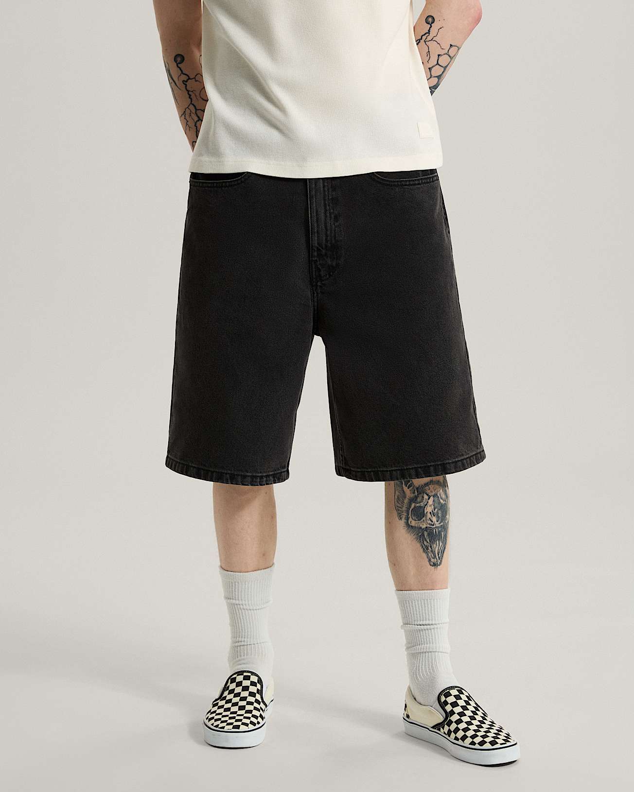 Short en jean Check5 Baggy VANS Noir ALT2