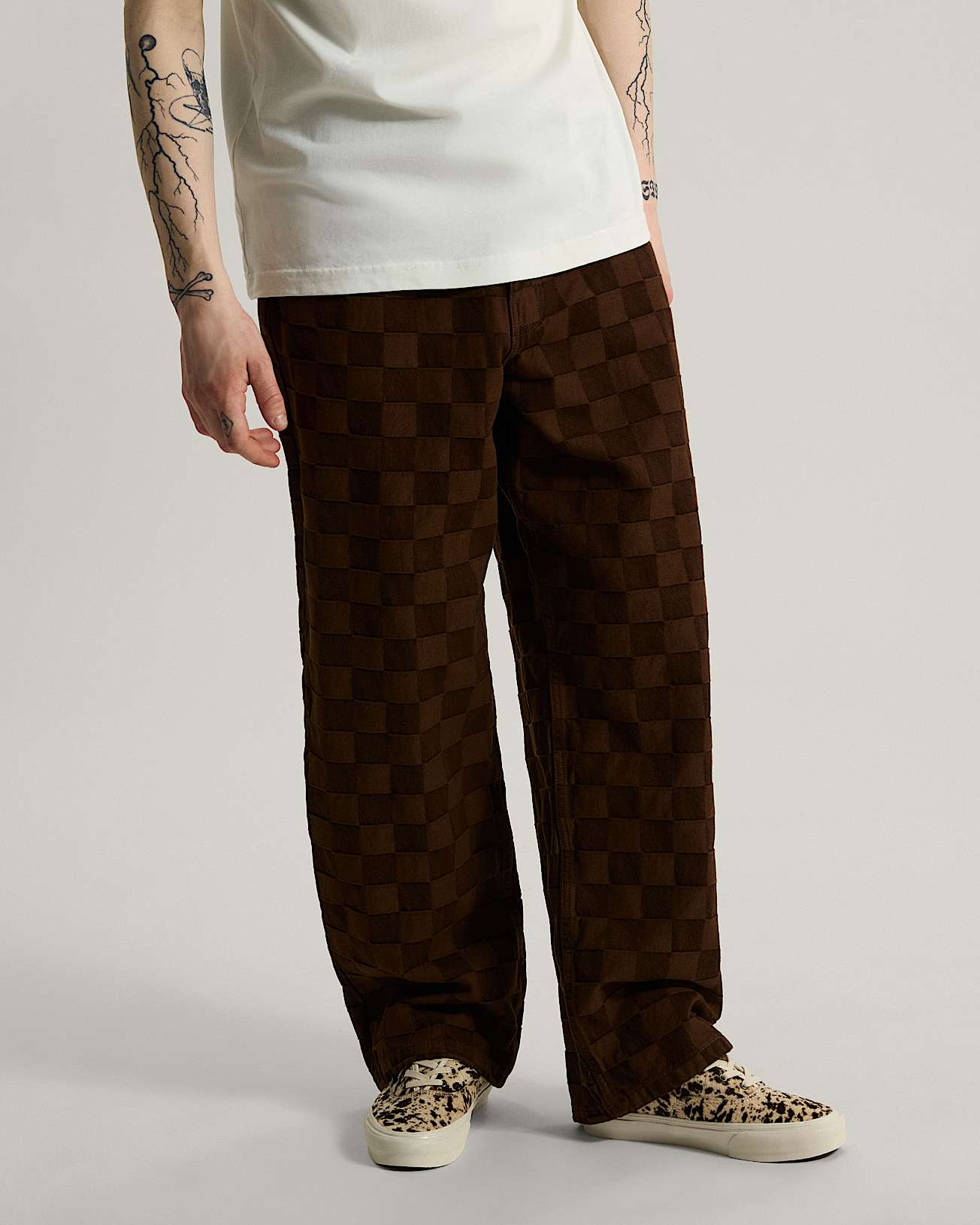 Check5 Baggy Spijkerbroek VANS Bruin ALT2