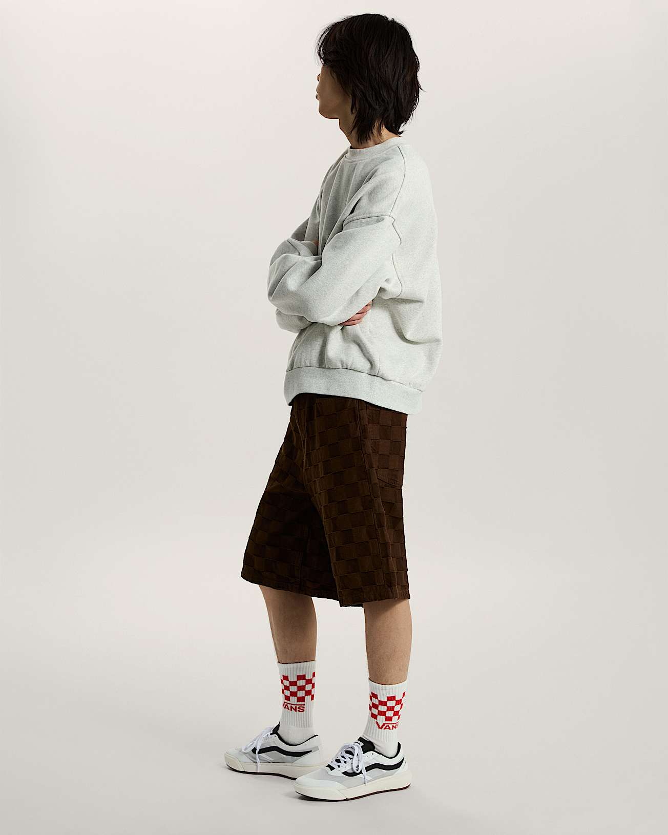 Chaussettes Classic Check Crew 3 paires VANS Blanc ALT3