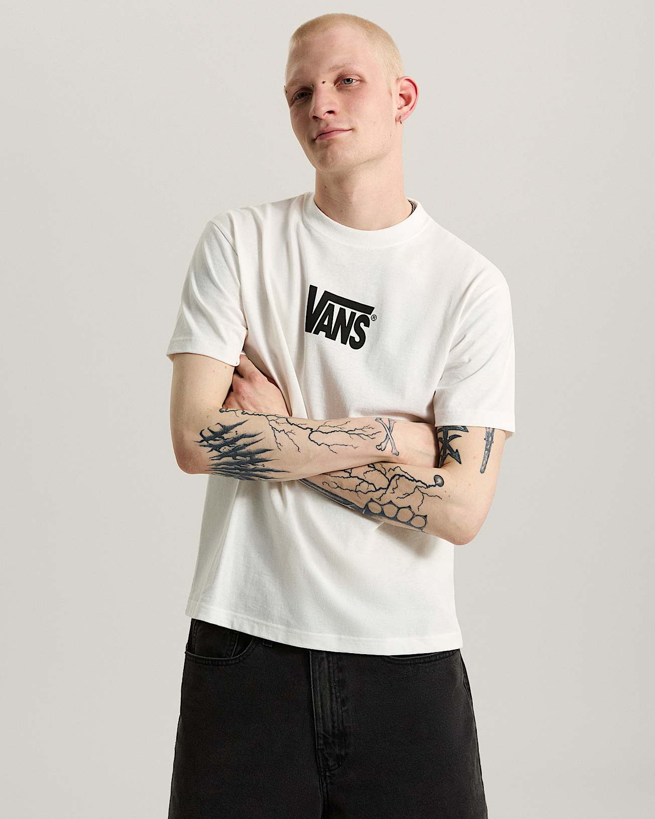 Tshirt Stretch Logo VANS Blanc ALT2