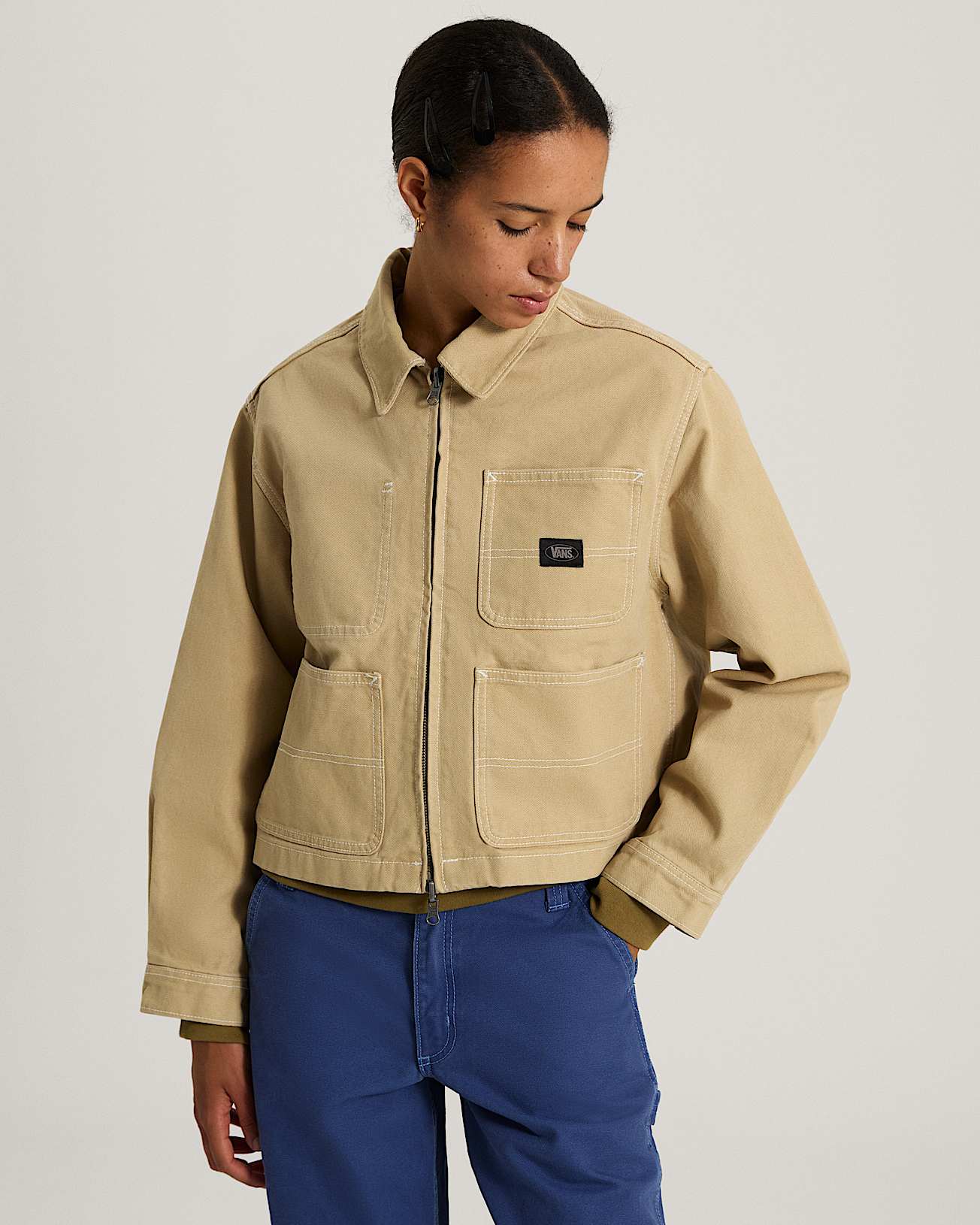 Veste de travail Emily Boxy VANS Beige ALT2