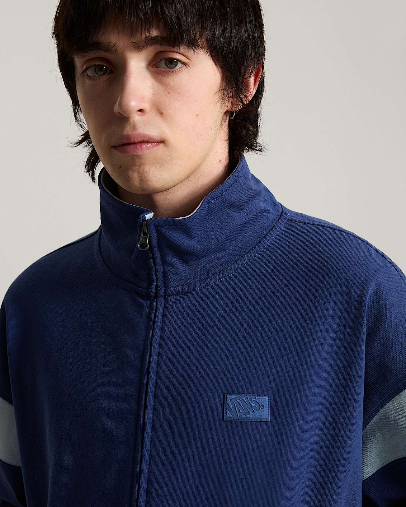 Sweat Retro Sport Mock Neck Full Zip VANS Bleu ALT6