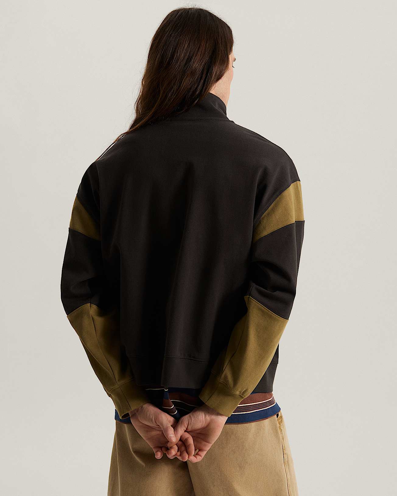 Giacca con collo a lupetto e zip intera Retro Sport VANS Nero ALT3