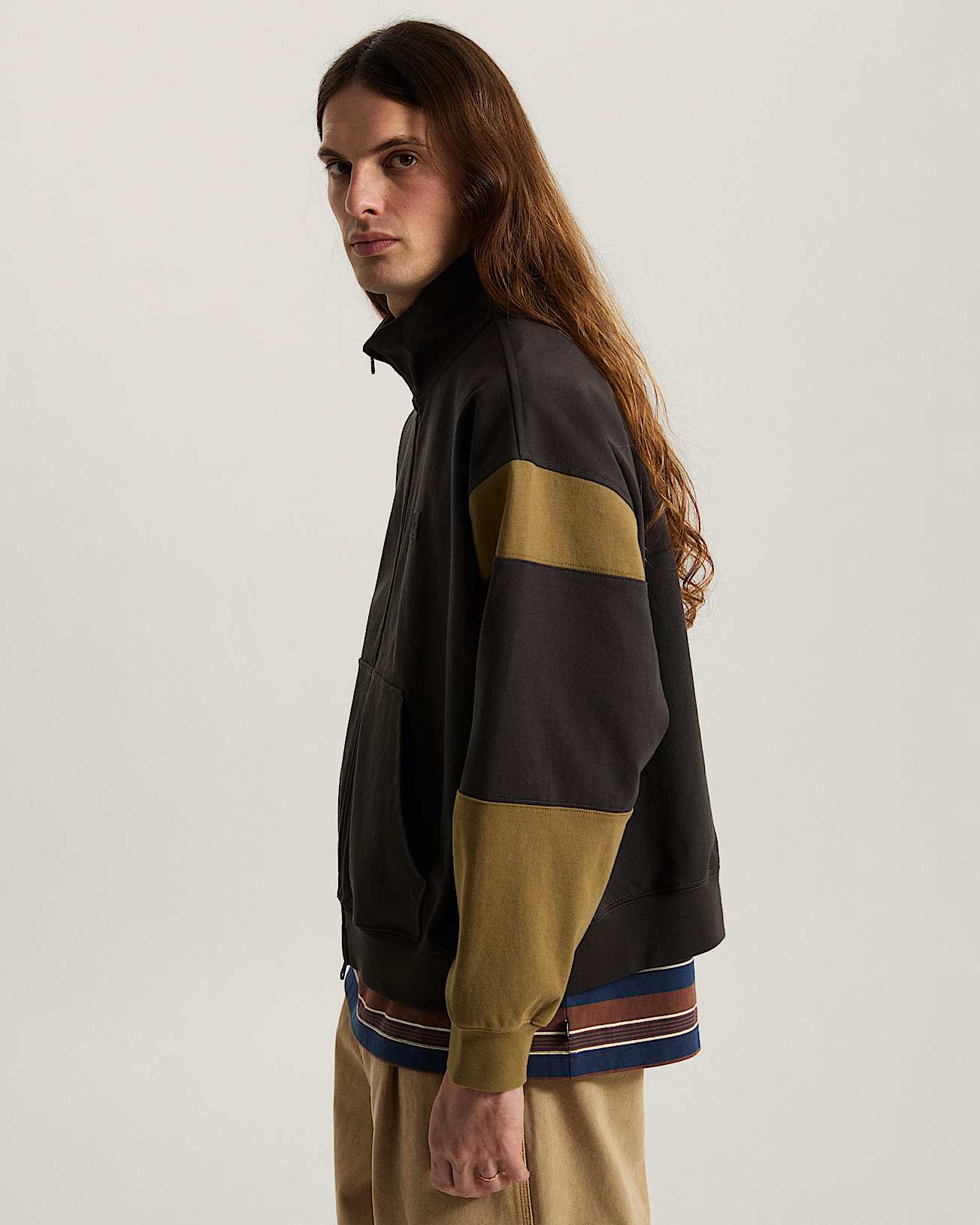 Giacca con collo a lupetto e zip intera Retro Sport VANS Nero ALT4