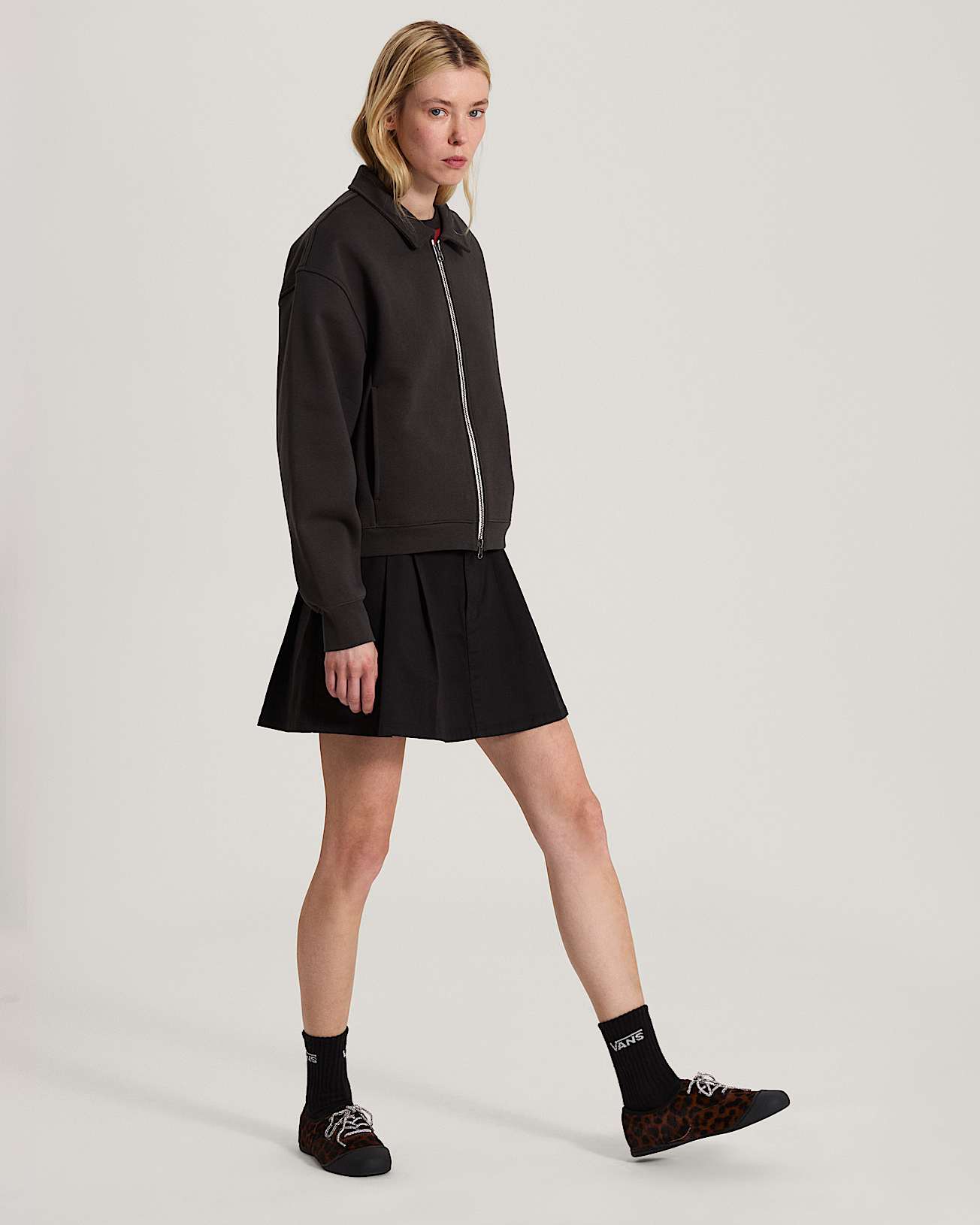 Alanna Fleece Jacket Faded Black VANS Noir ALT5