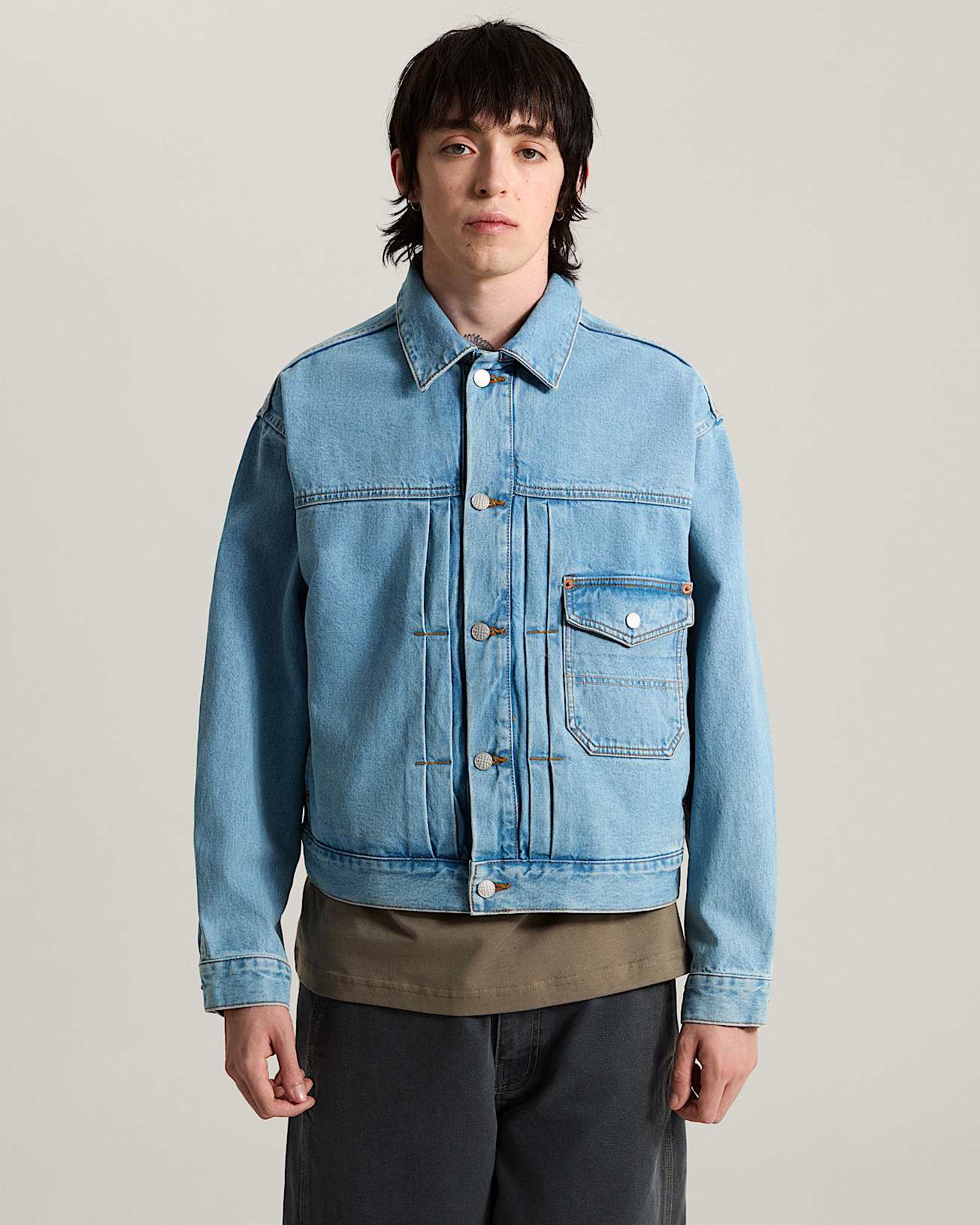 Giacca trucker in denim Check5 VANS Blu ALT2