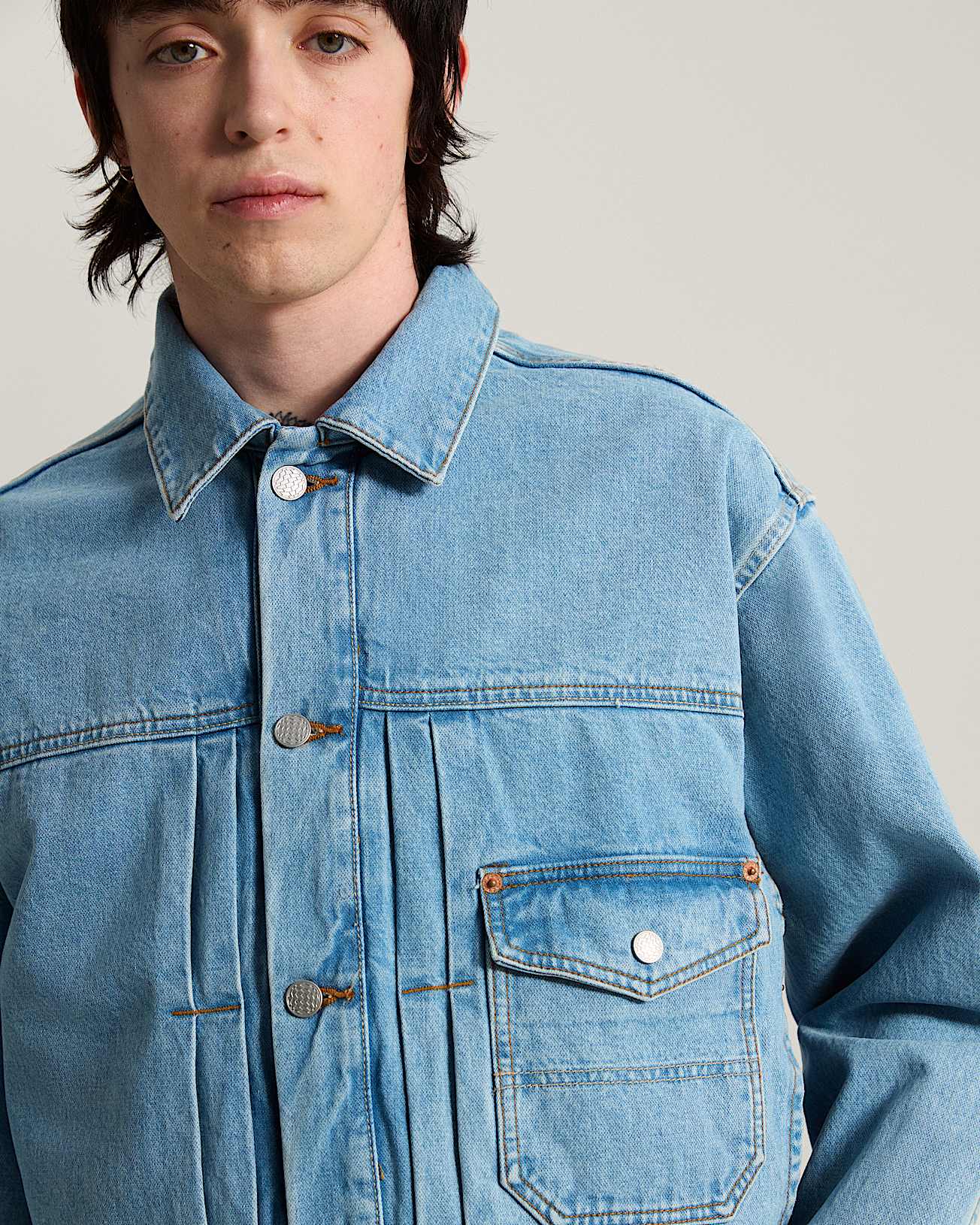 Giacca trucker in denim Check5 VANS Blu ALT6