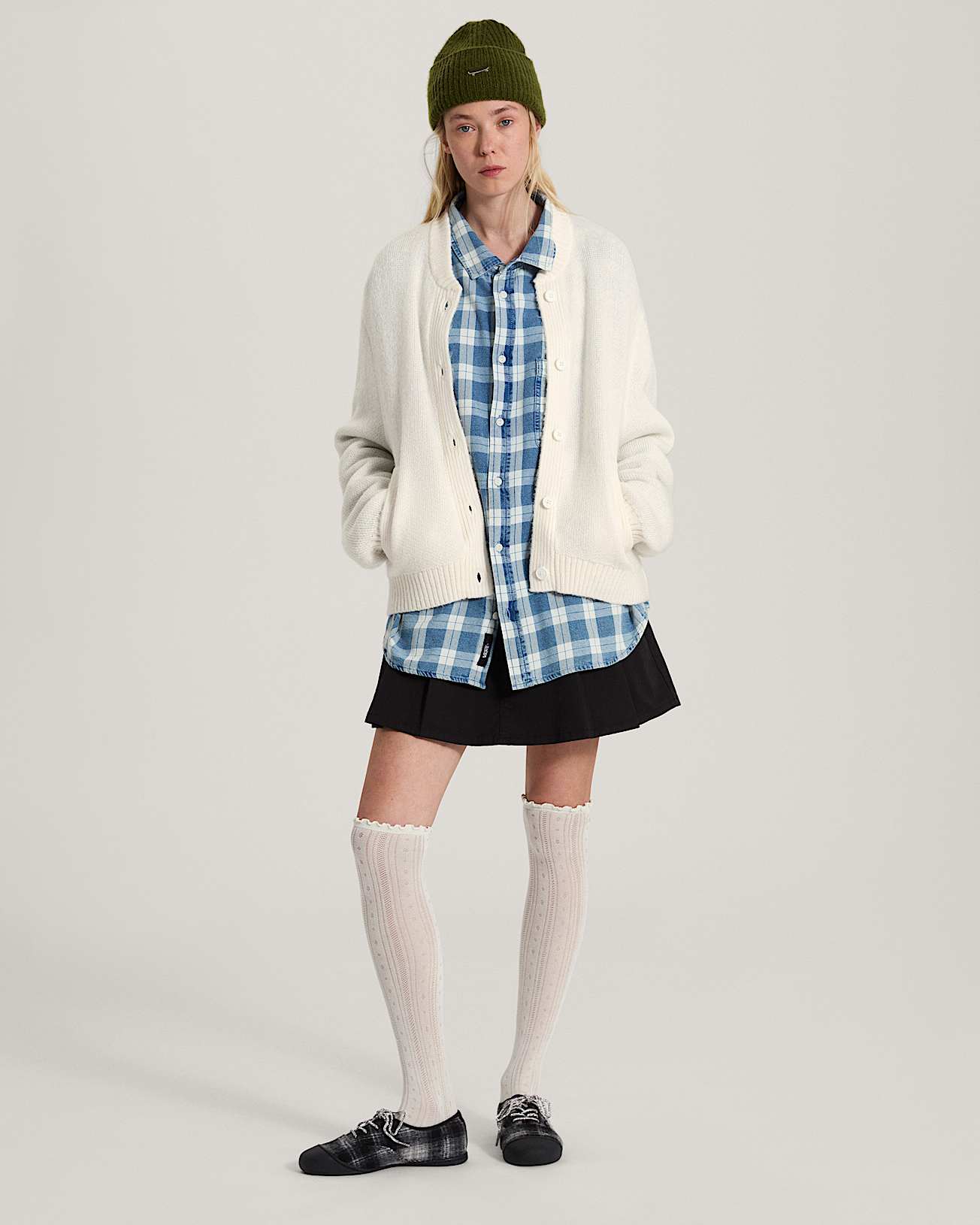 Gilet Teddy Round Neck VANS Blanc ALT5