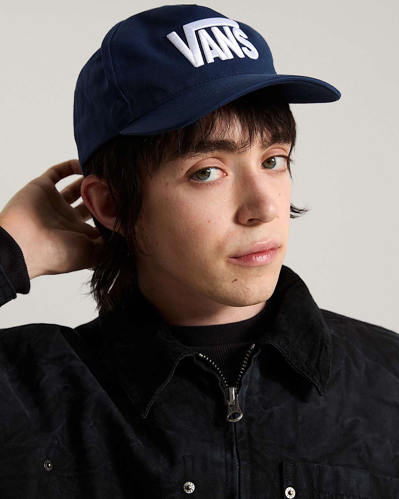 Czapka z daszkiem Stretch Logo Snapback VANS Niebieski ALT3