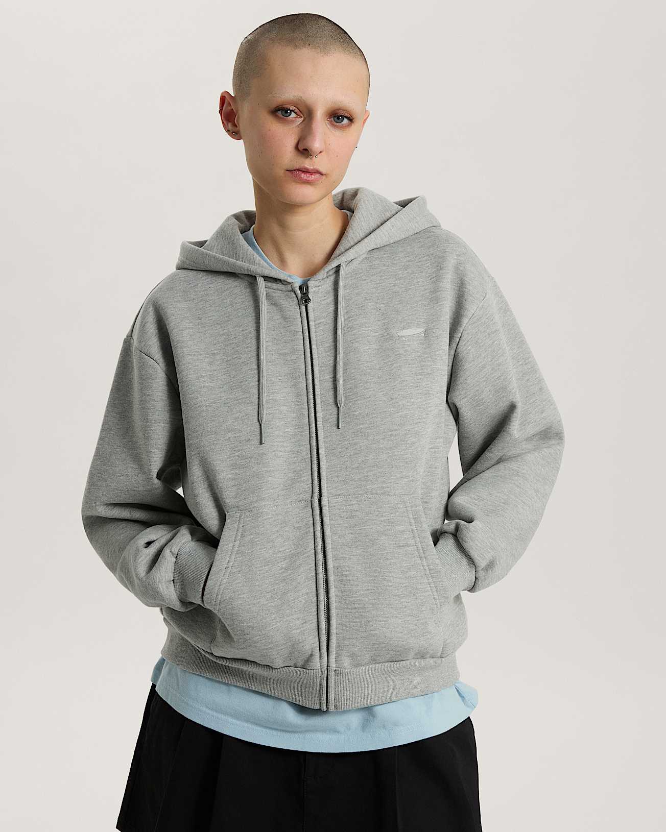 Salton FullZip Cement Heather VANS Grey ALT2