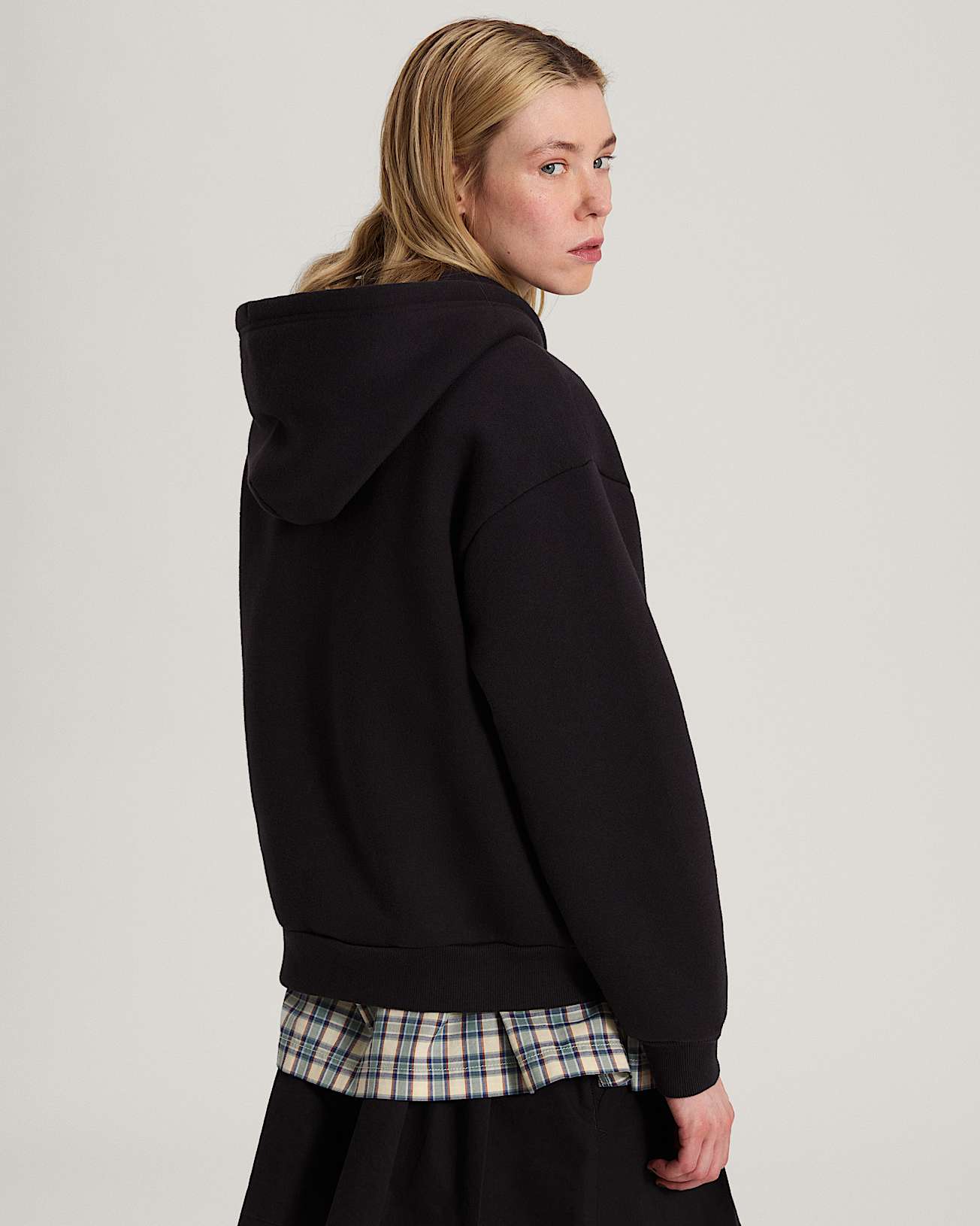 Felpa con cappuccio e zip intera Salton VANS Nero ALT3