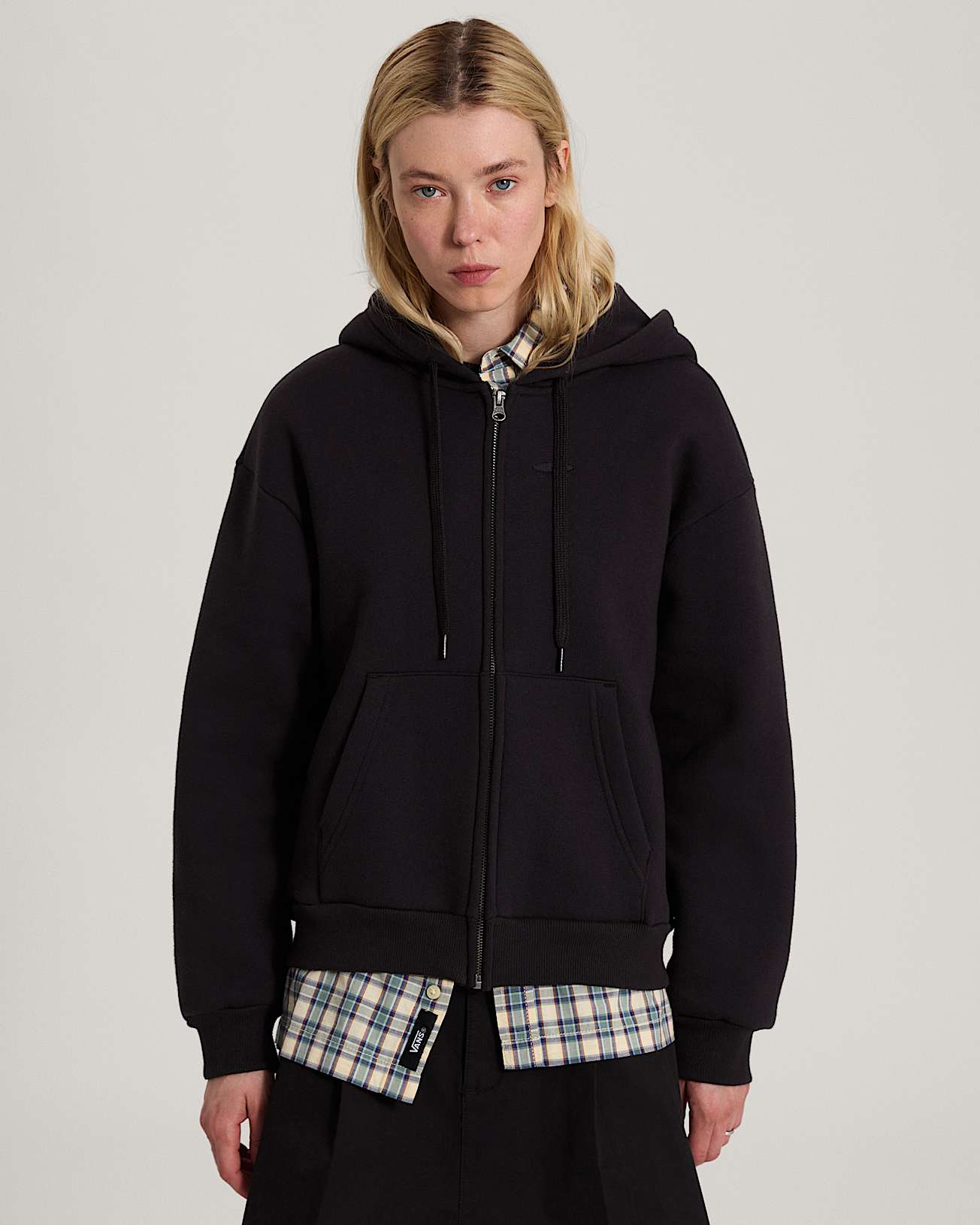 Felpa con cappuccio e zip intera Salton VANS Nero ALT2