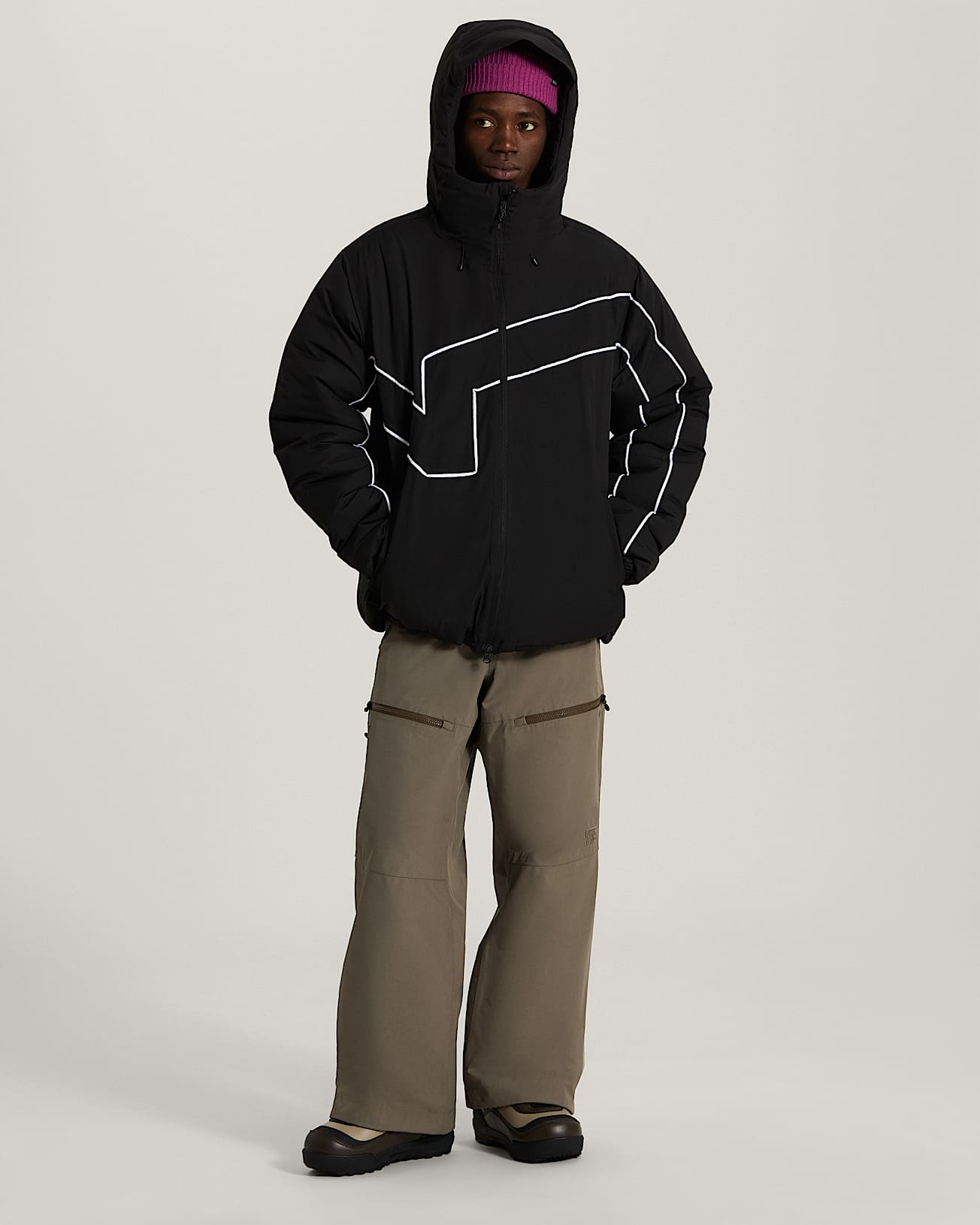 Doudoune  capuche 90s Big Block VANS Noir ALT5