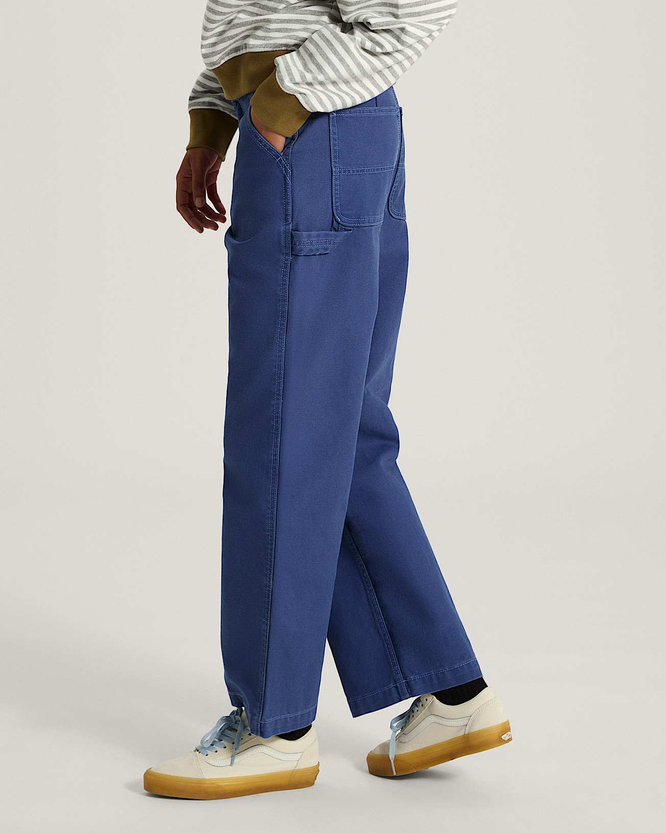Pantalon Chore Mid Rise Straight VANS Bleu ALT4