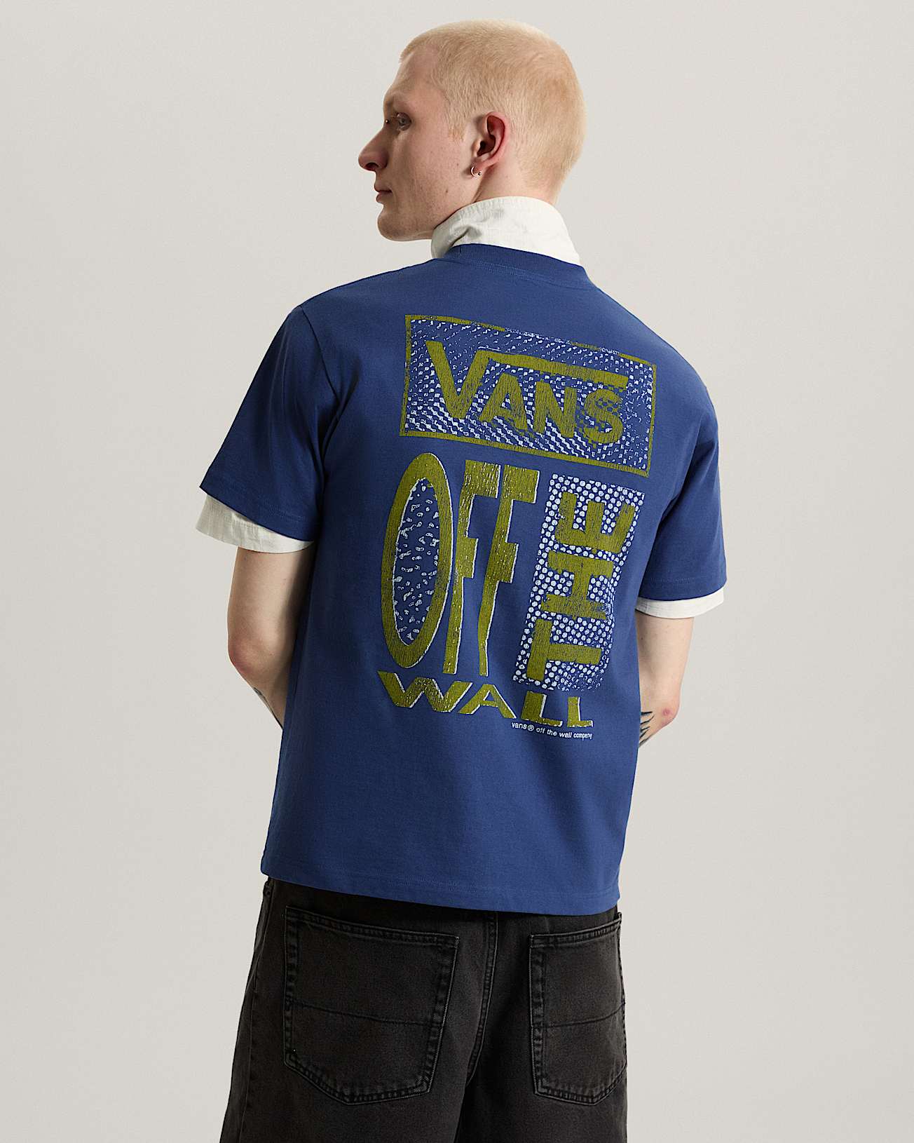 Cut and Paste SS Tee True Navy VANS Bleu ALT3