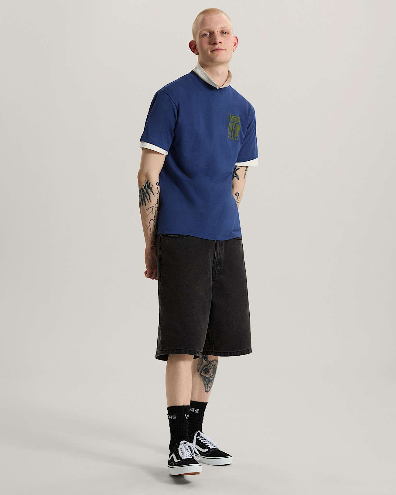 Cut and Paste SS Tee True Navy VANS Bleu ALT4