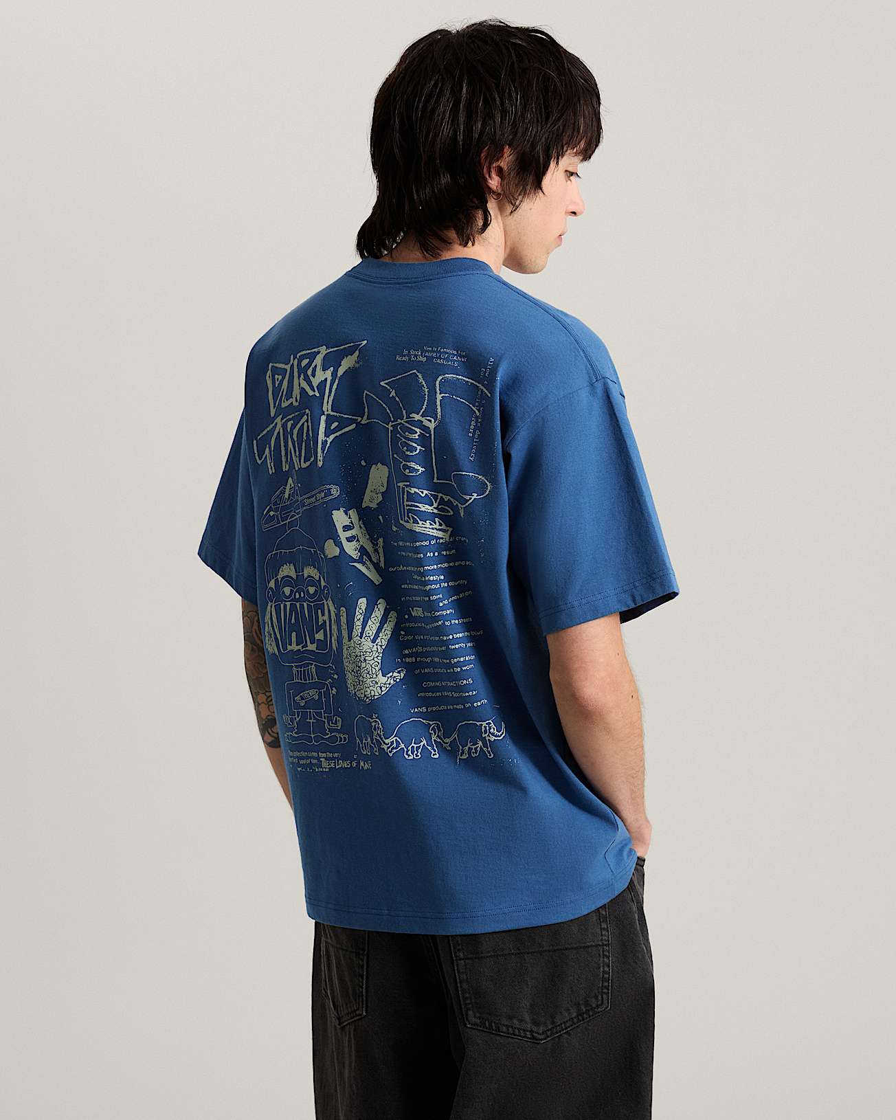 Tshirt Dirt Trip VANS Bleu ALT3