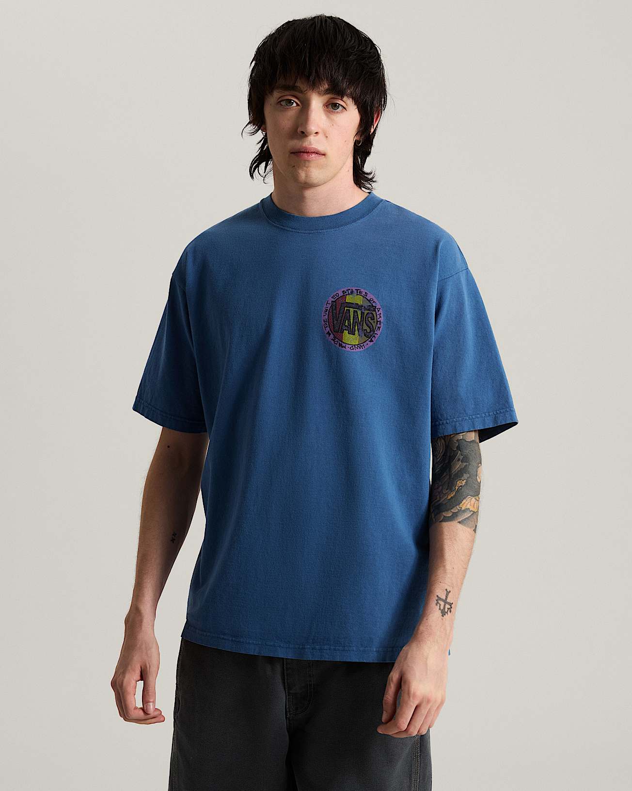 Camiseta Blotched Circle VANS Azul ALT2
