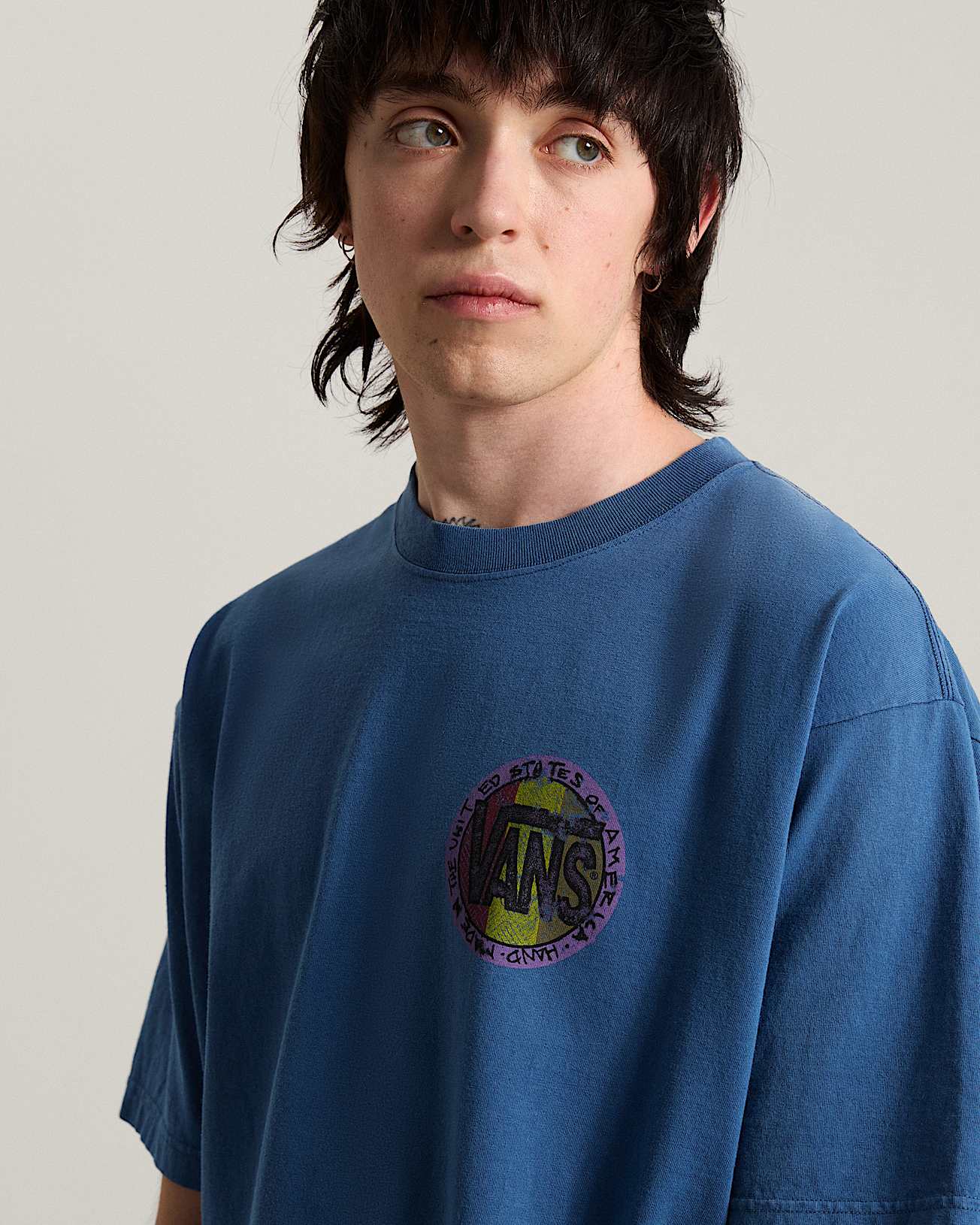Camiseta Blotched Circle VANS Azul ALT5
