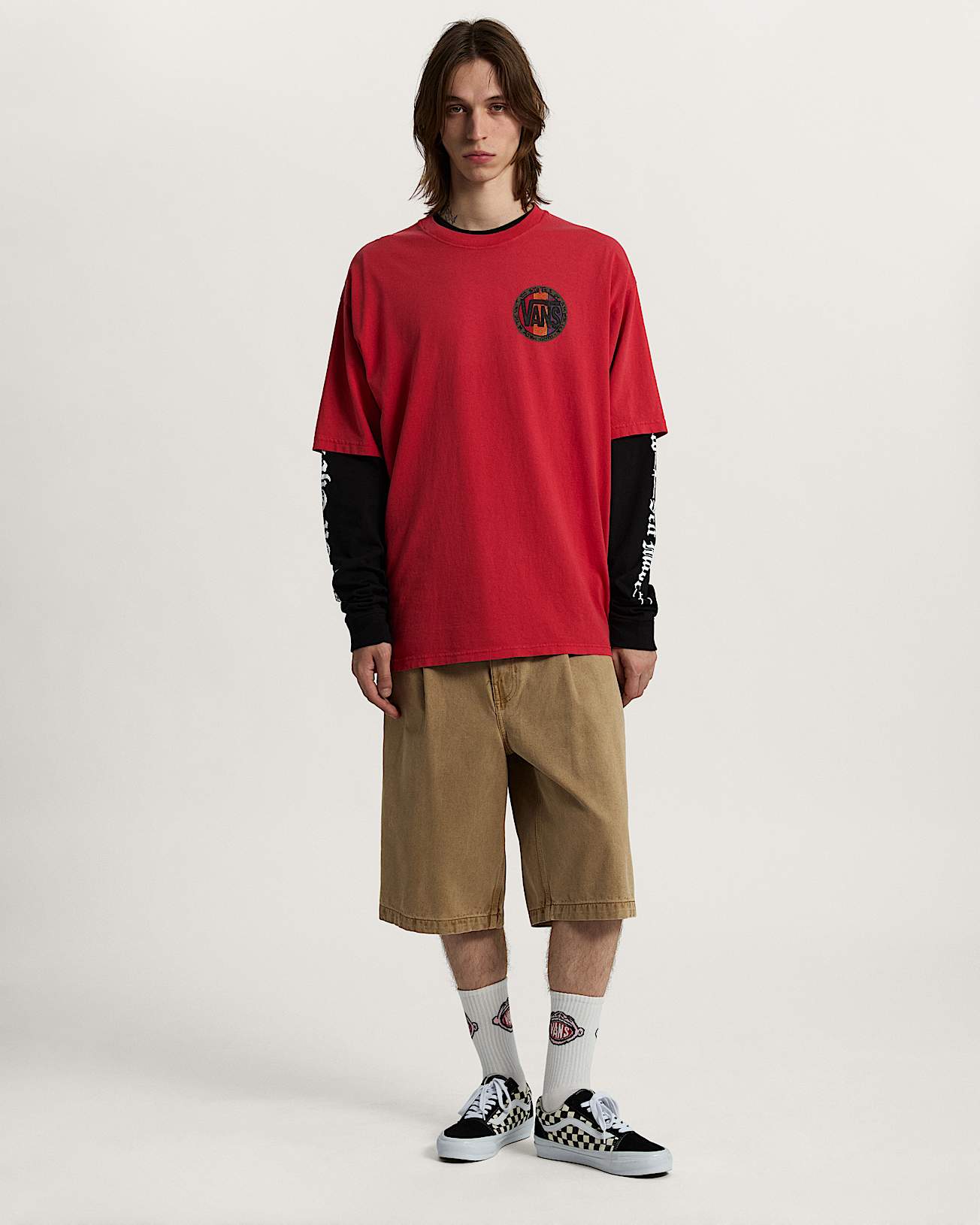 Blotched Circle SS Tee RACING RED VANS Rot ALT4