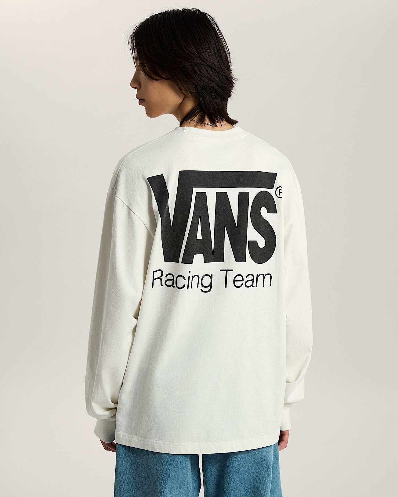 Vans Racing Long Sleeve Sweatshirt VANS White ALT3