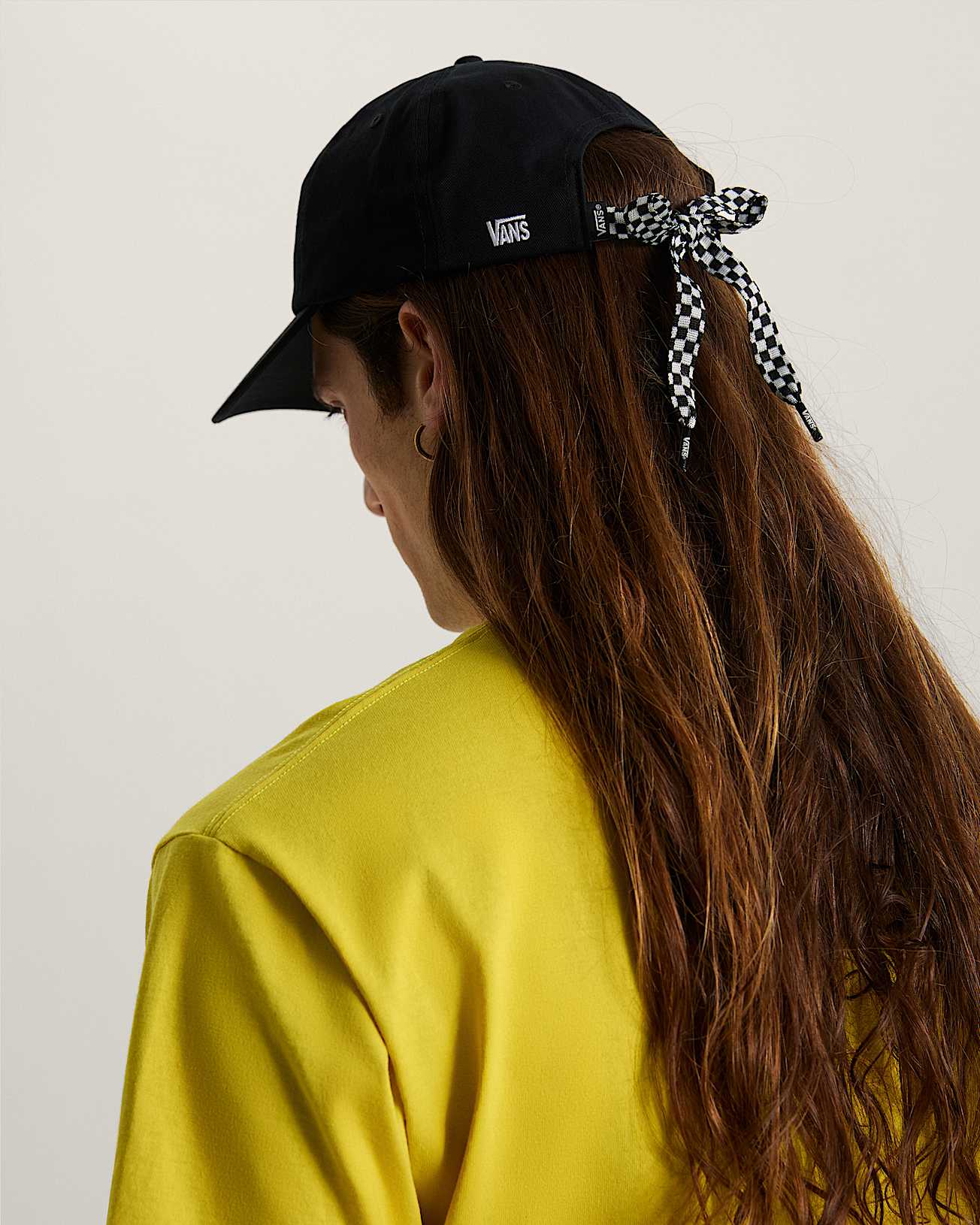 Bow Back Curved Bill Jockey Hat VANS Black ALT3