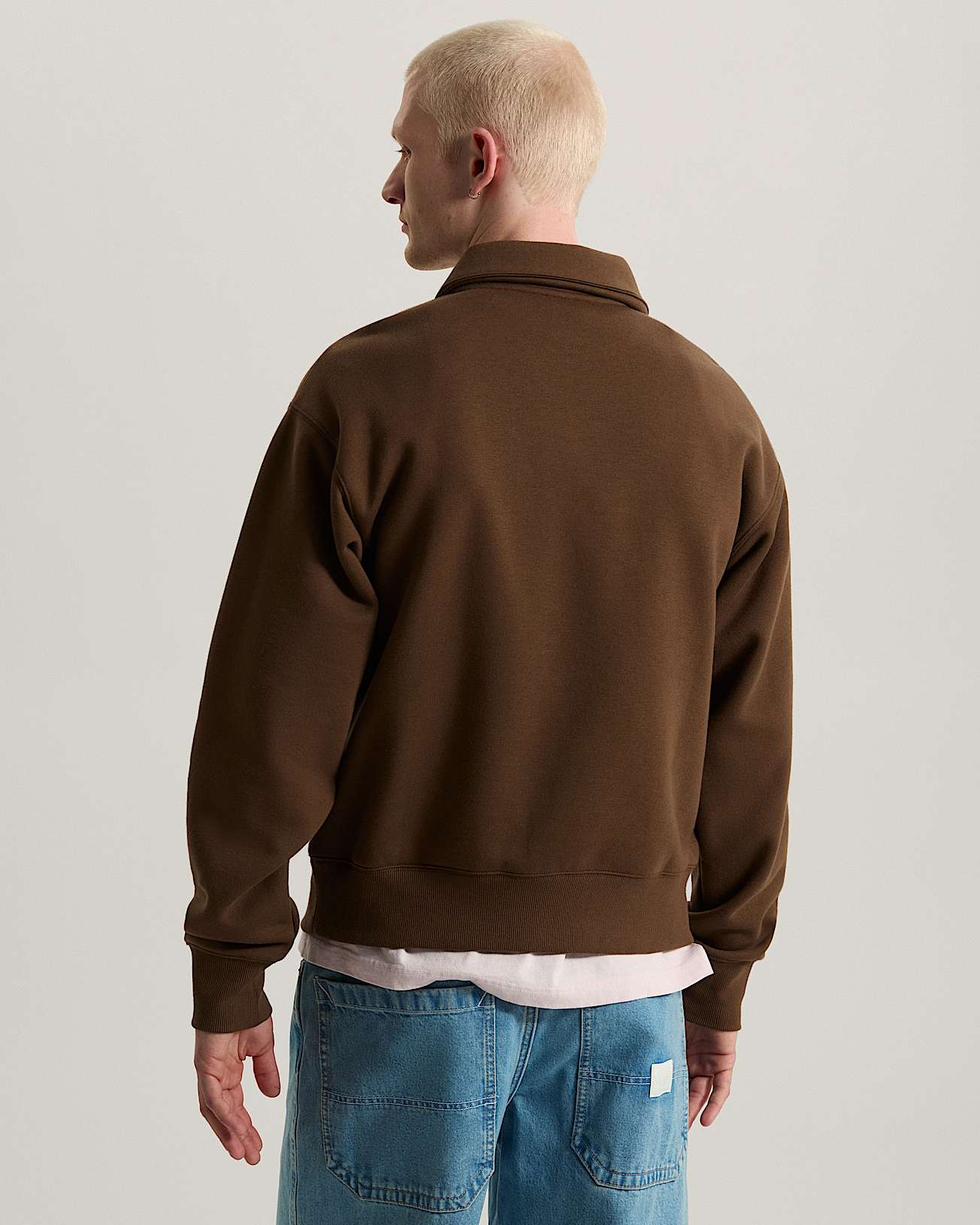 Polo Fleece Pullover VANS Brown ALT3